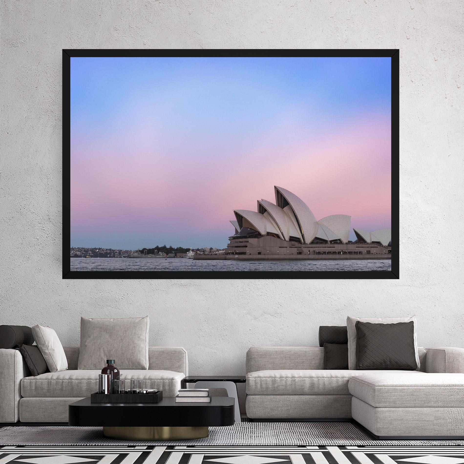 Obraz na Płótnie Sydney Purple Sky mockup 2