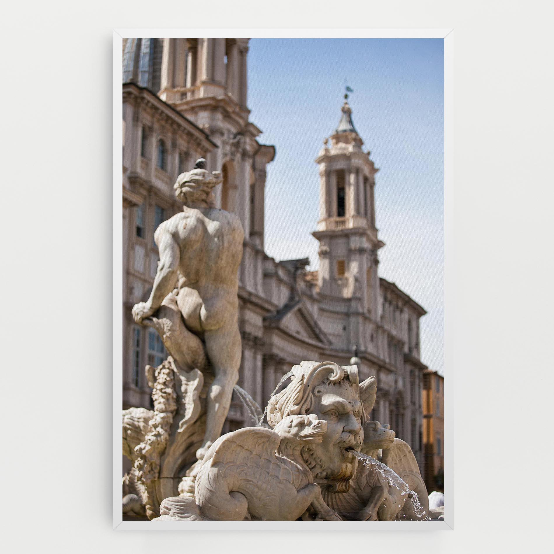 Obraz na Płótnie Baroque Statue Italy mockup 0