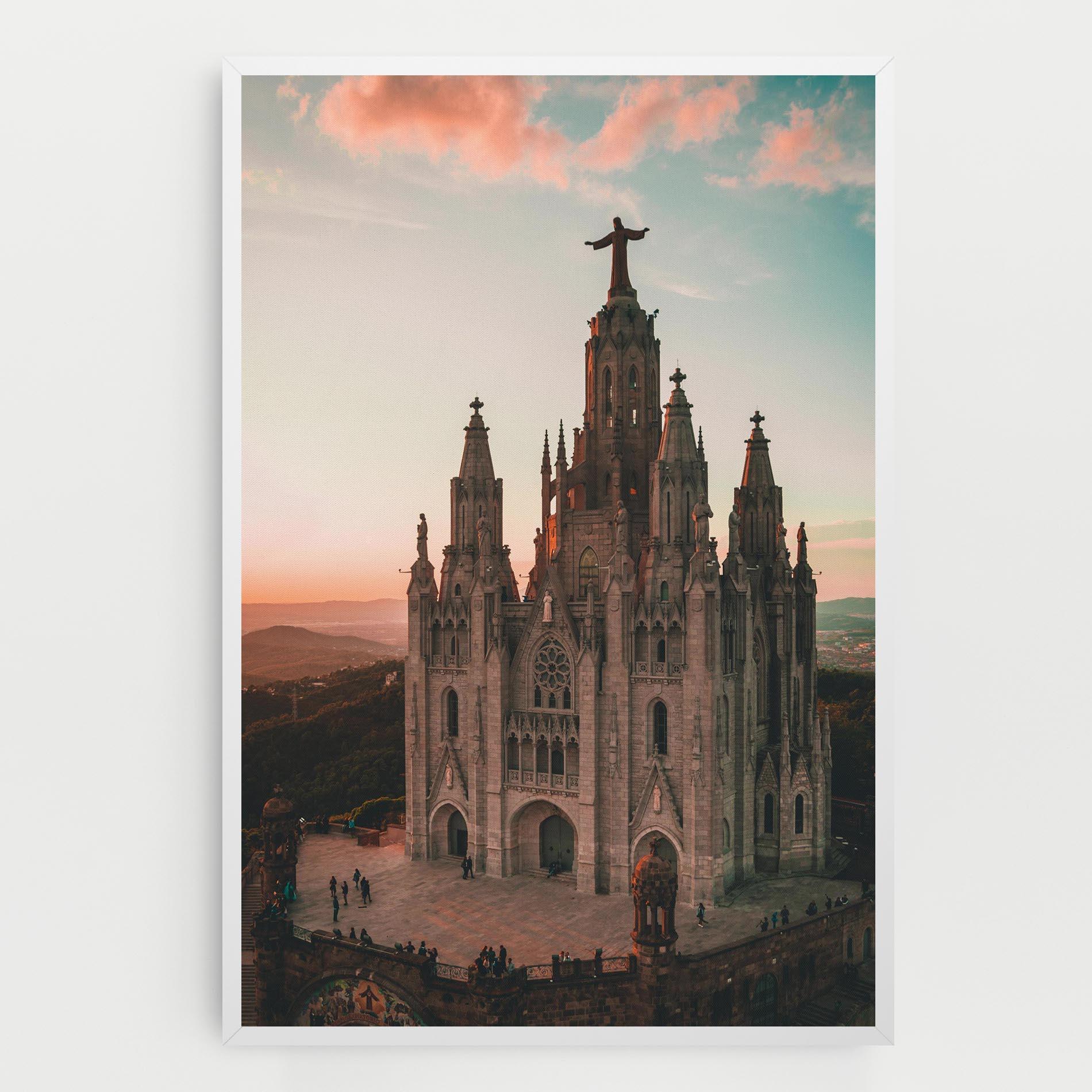 Obraz na Płótnie Tibidabo Barcelona mockup 0