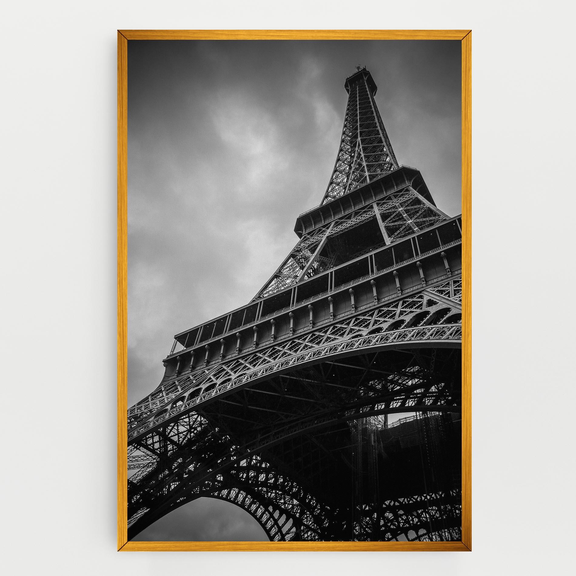 Obraz na Płótnie Eiffel Grey Tower mockup 0