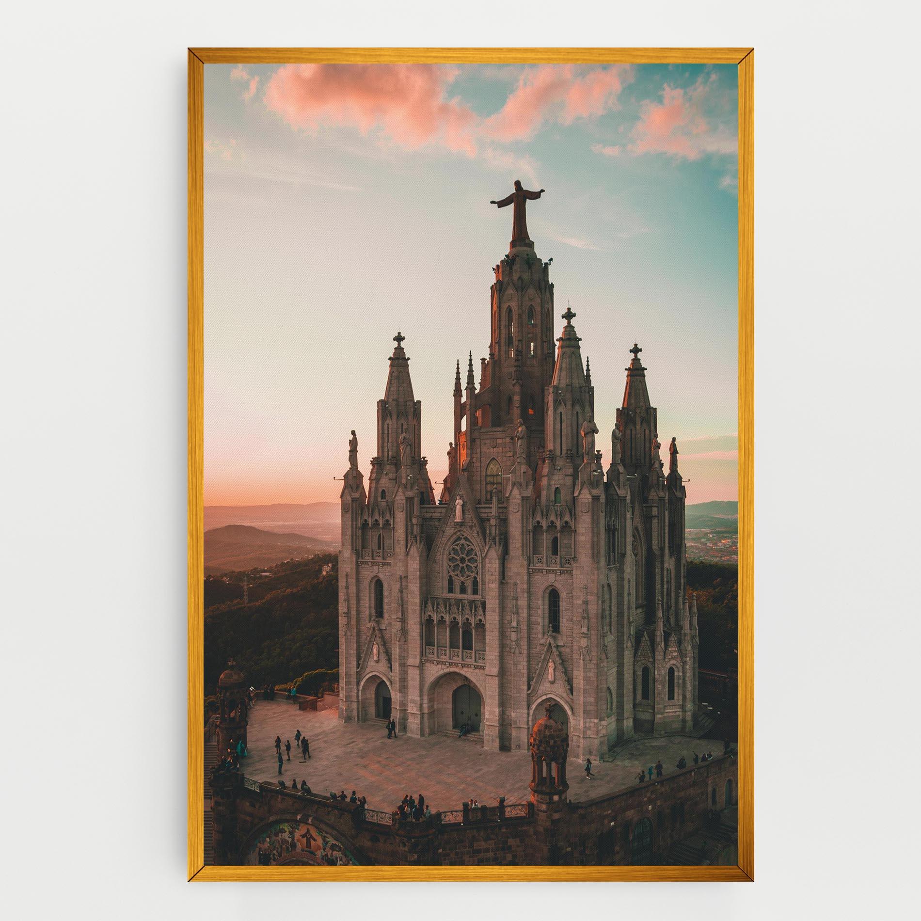 Obraz na Płótnie Tibidabo Barcelona mockup 0