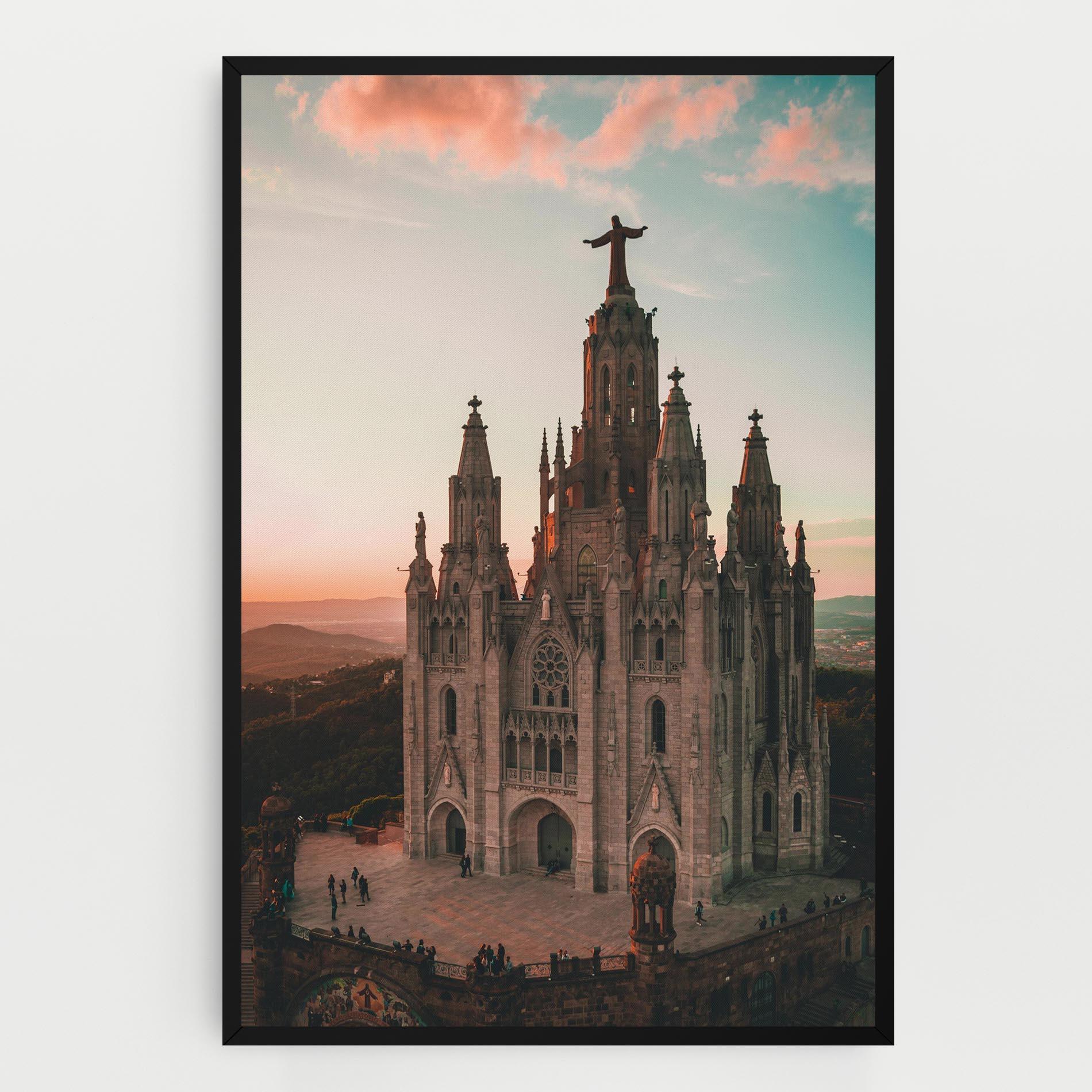 Obraz na Płótnie Tibidabo Barcelona mockup 0