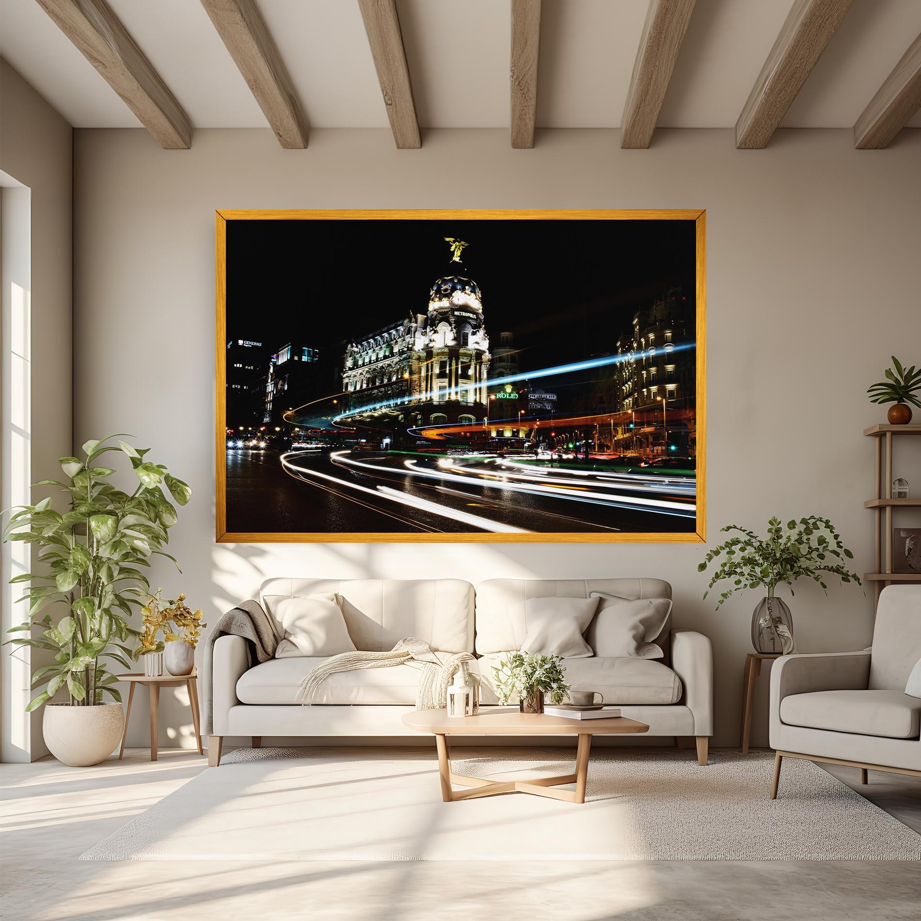 Obraz na Płótnie Madrid At Night mockup 6