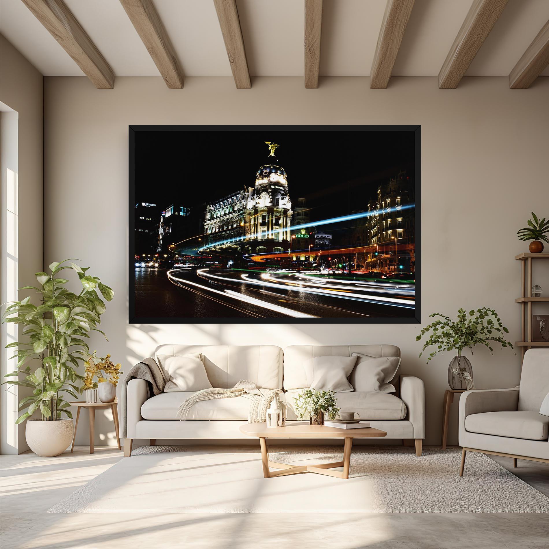 Obraz na Płótnie Madrid At Night mockup 6