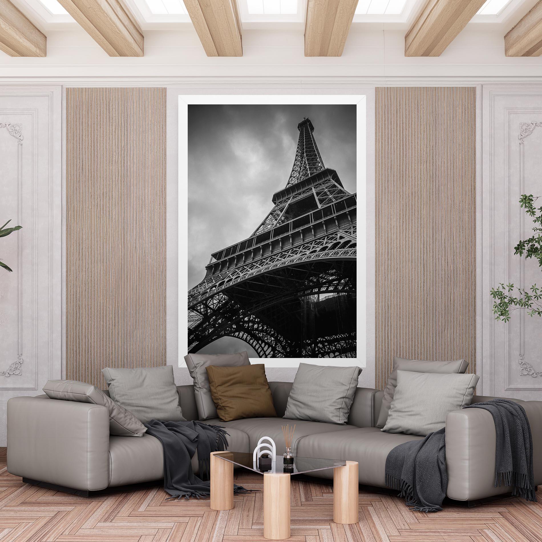 Obraz na Płótnie Eiffel Grey Tower mockup 6