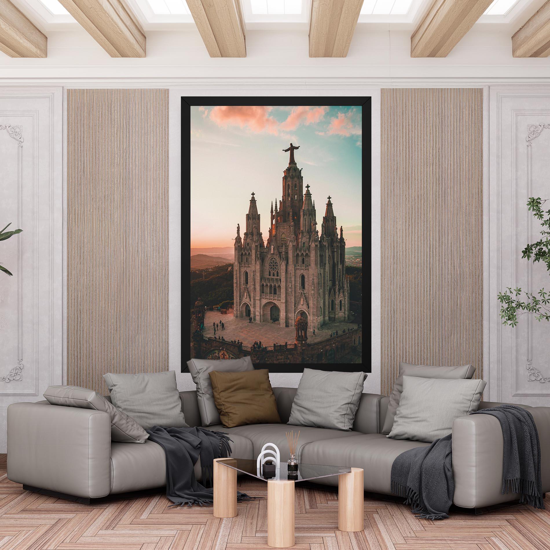 Obraz na Płótnie Tibidabo Barcelona mockup 6