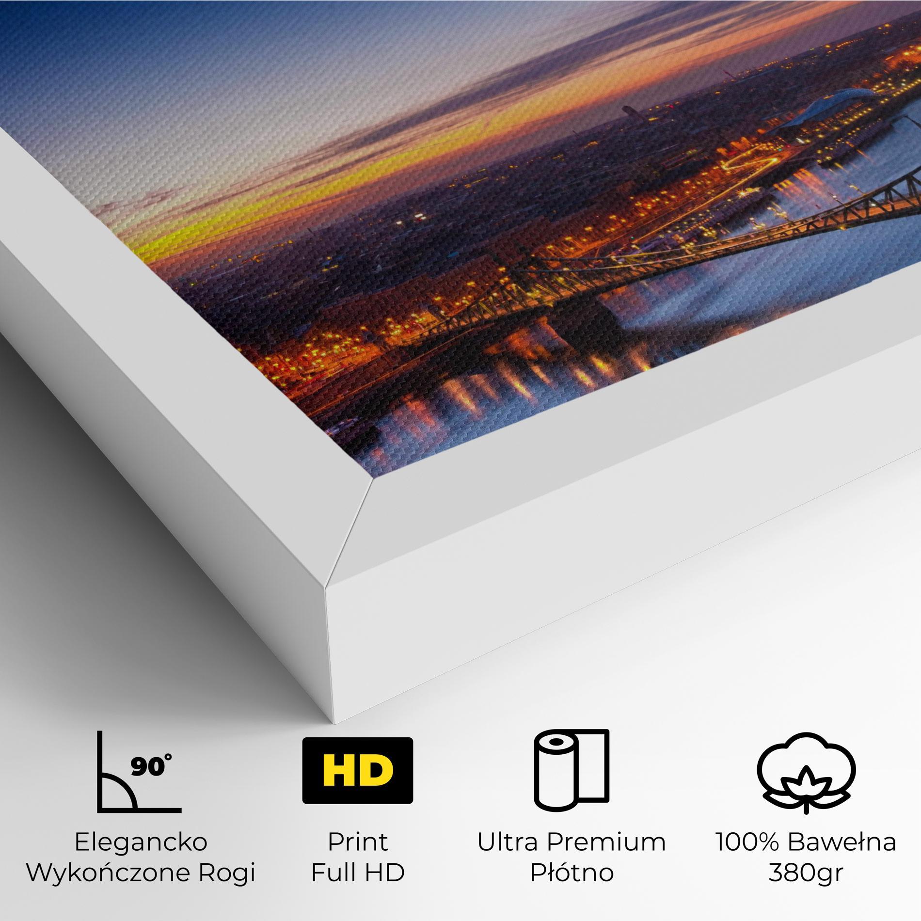 Obraz na Płótnie Budapest Sunset mockup 4