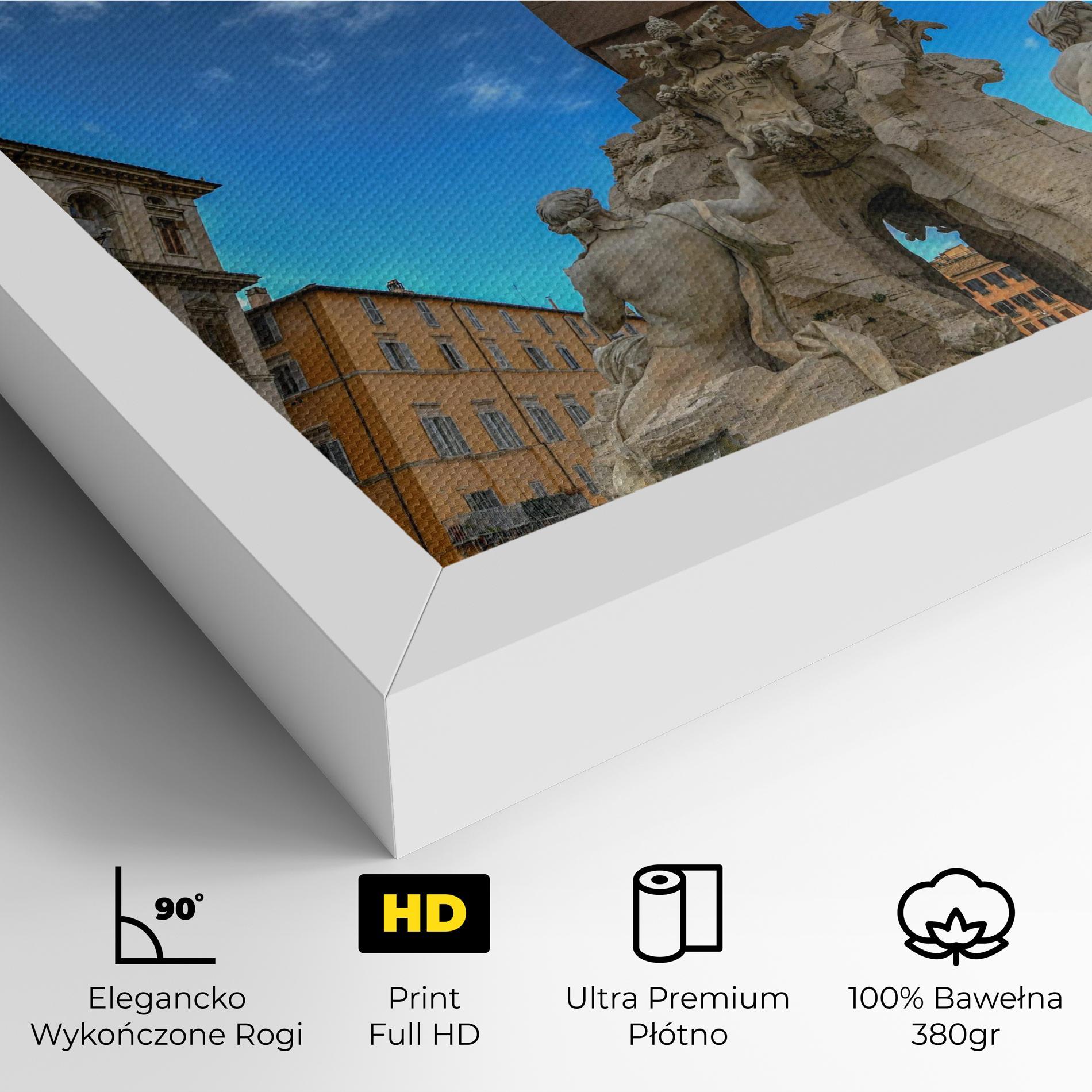 Obraz na Płótnie Piazza Navona Italy mockup 4