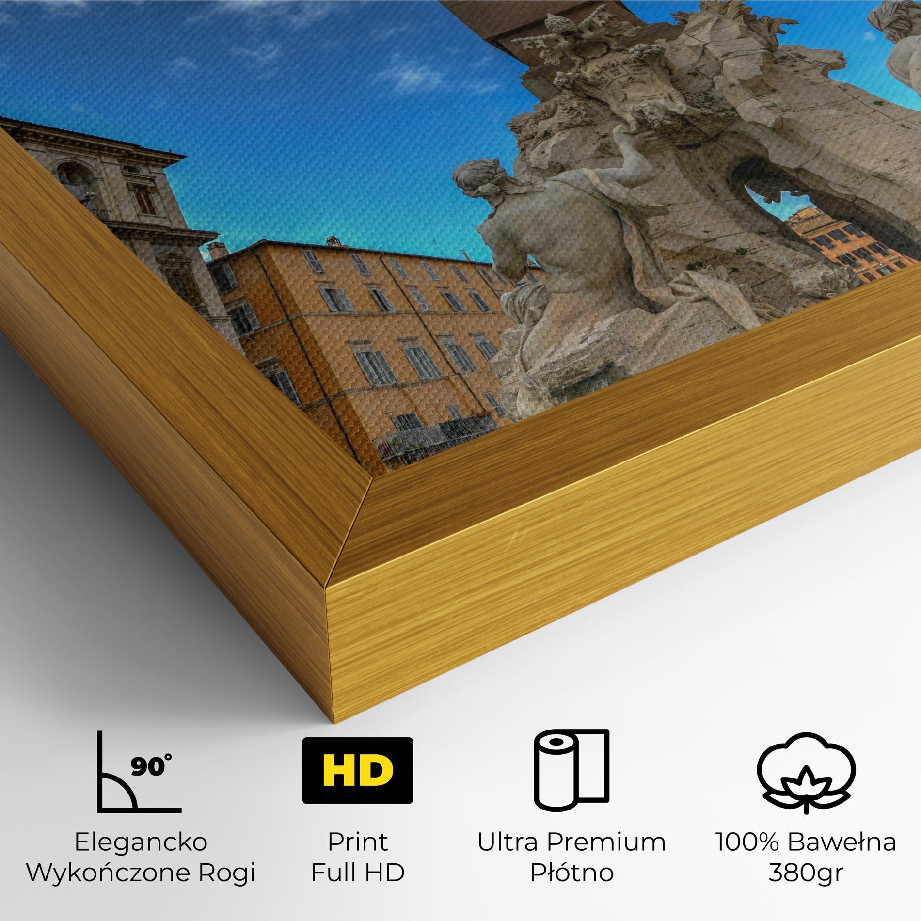 Obraz na Płótnie Piazza Navona Italy mockup 4