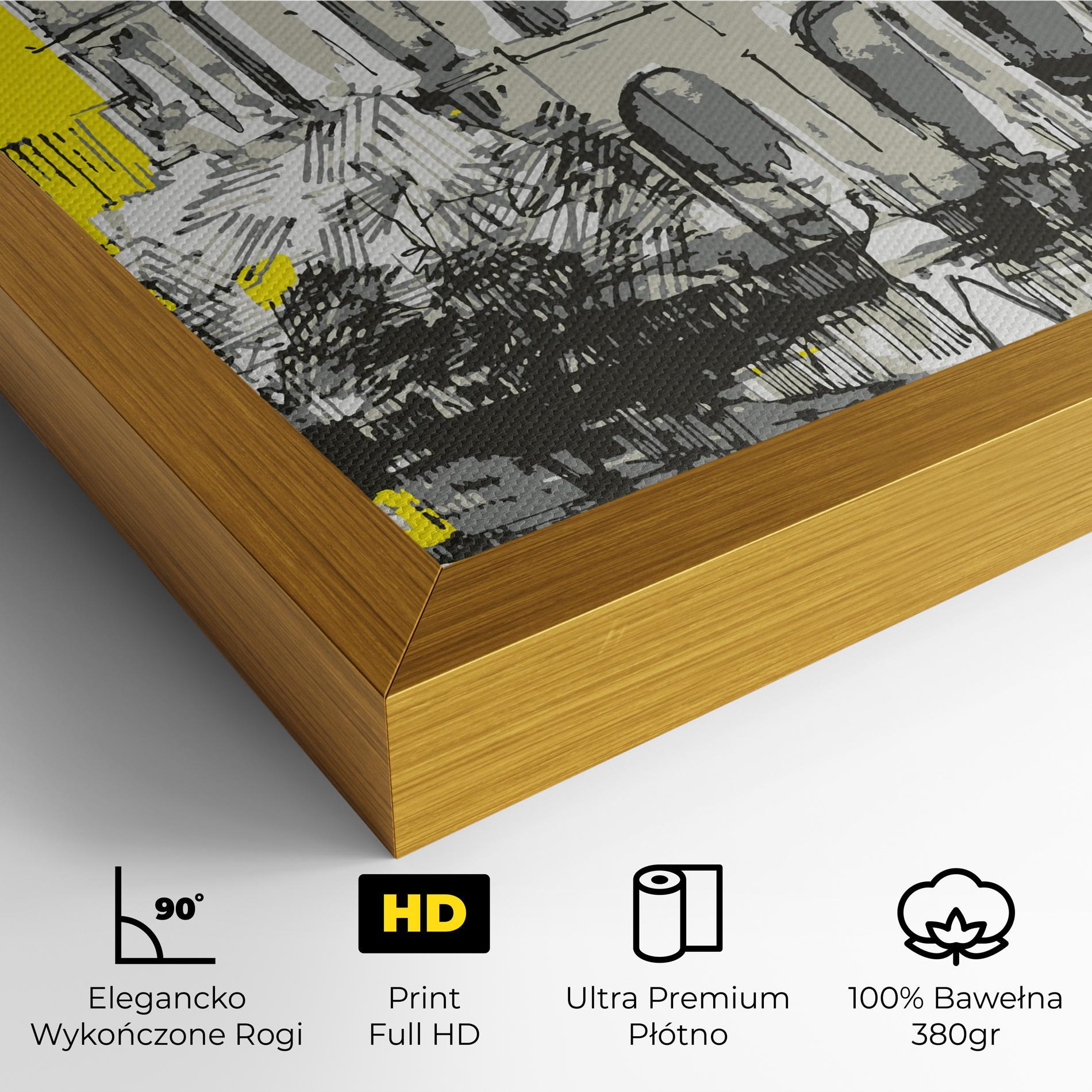 Obraz na Płótnie Yellow Colosseum mockup 4