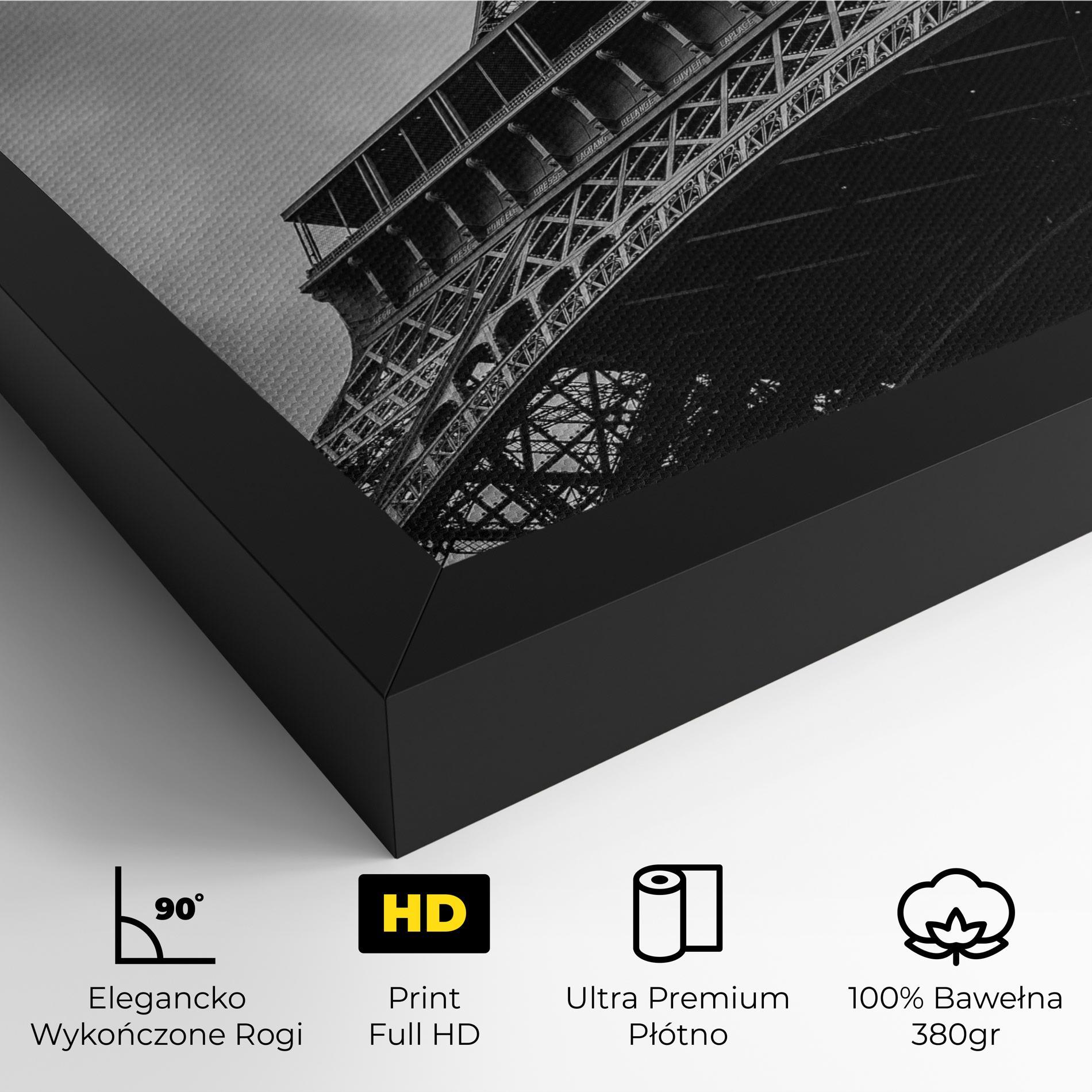 Obraz na Płótnie Eiffel Grey Tower mockup 4