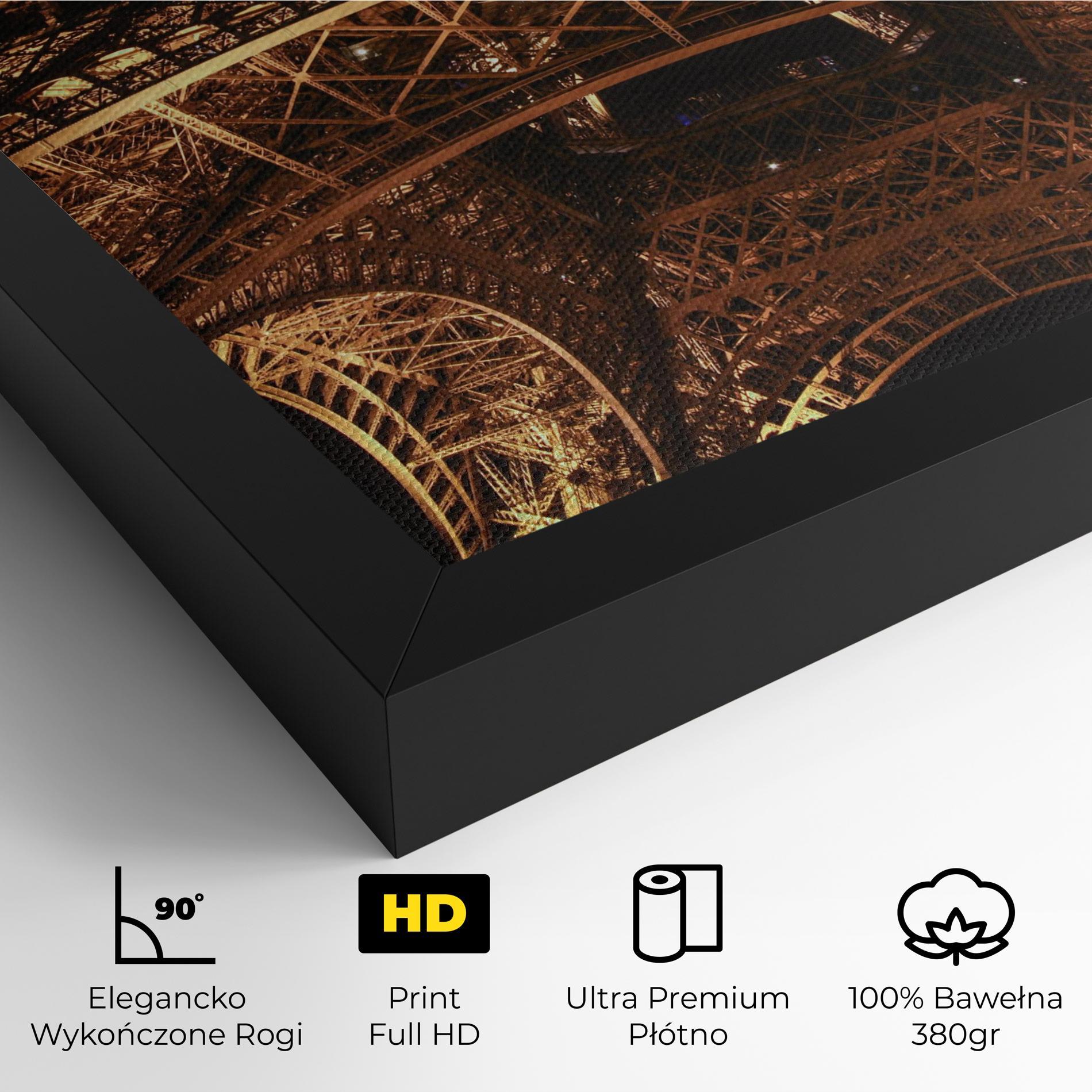 Obraz na Płótnie Eiffel Tower At Night mockup 4