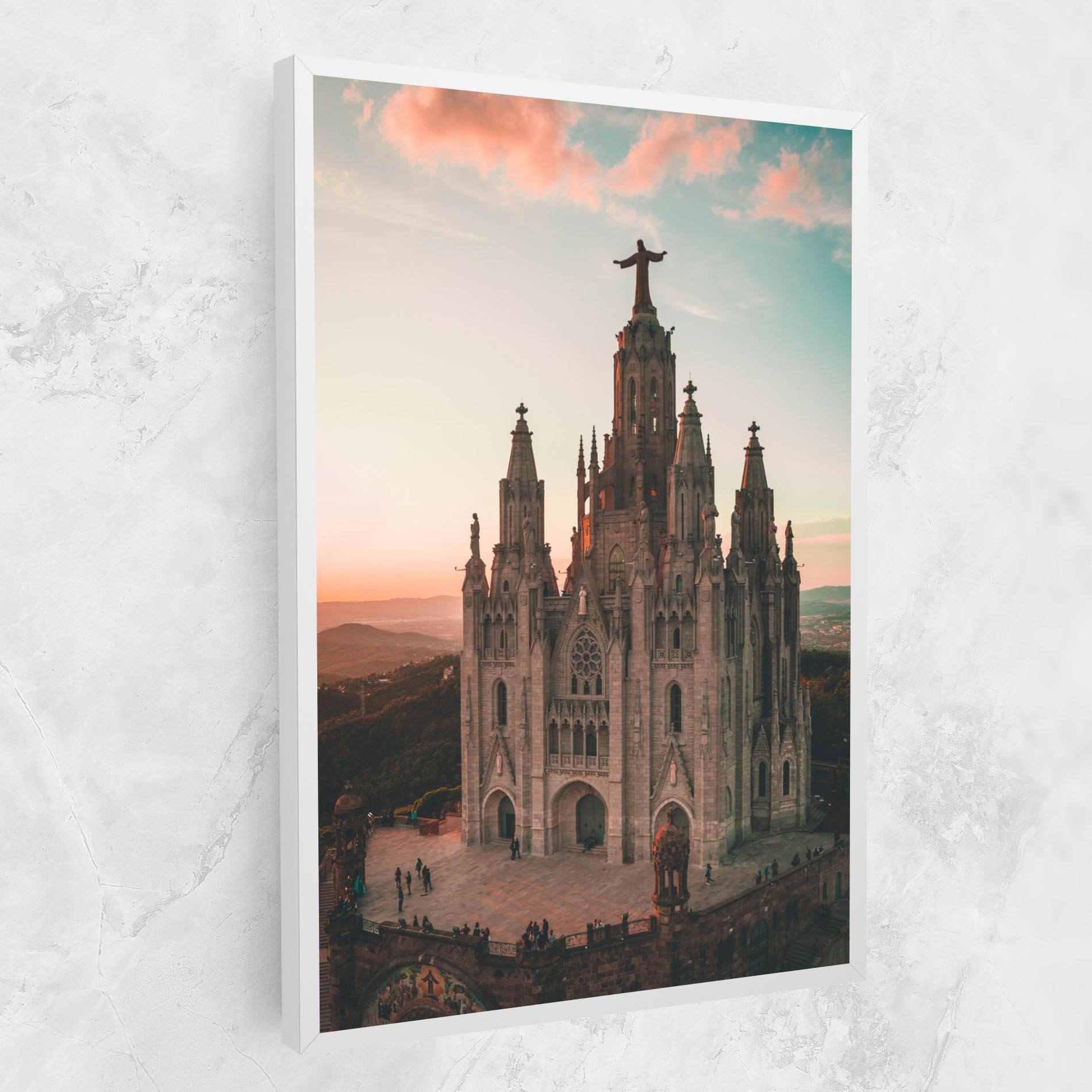 Obraz na Płótnie Tibidabo Barcelona mockup 1