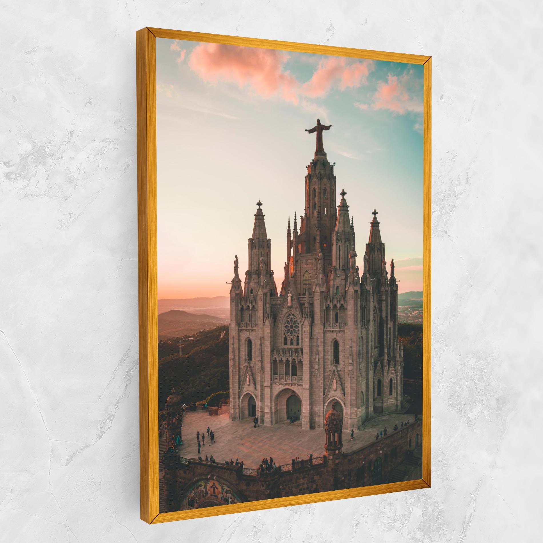 Obraz na Płótnie Tibidabo Barcelona mockup 1