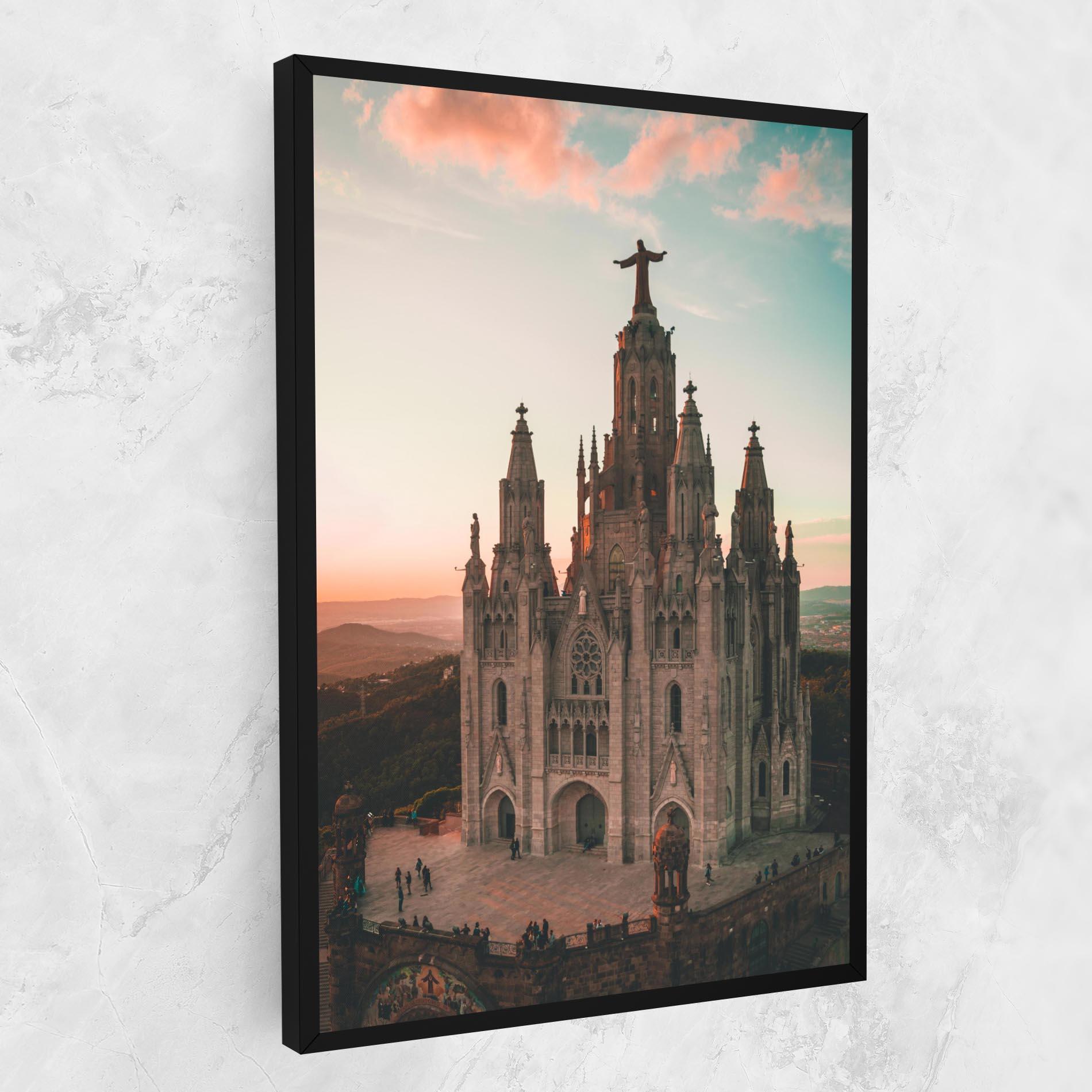 Obraz na Płótnie Tibidabo Barcelona mockup 1