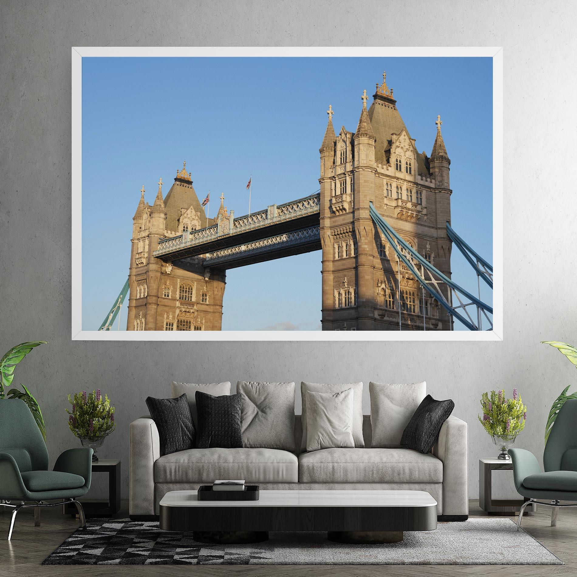 Obraz na Płótnie London Bridge View mockup 7