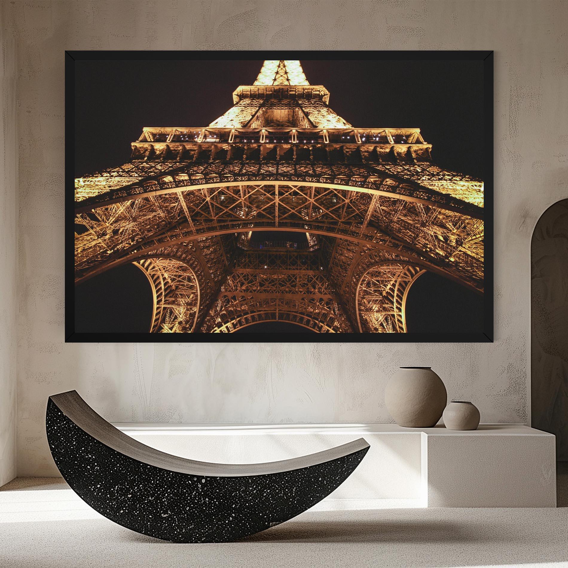 Obraz na Płótnie Eiffel Tower At Night mockup 8