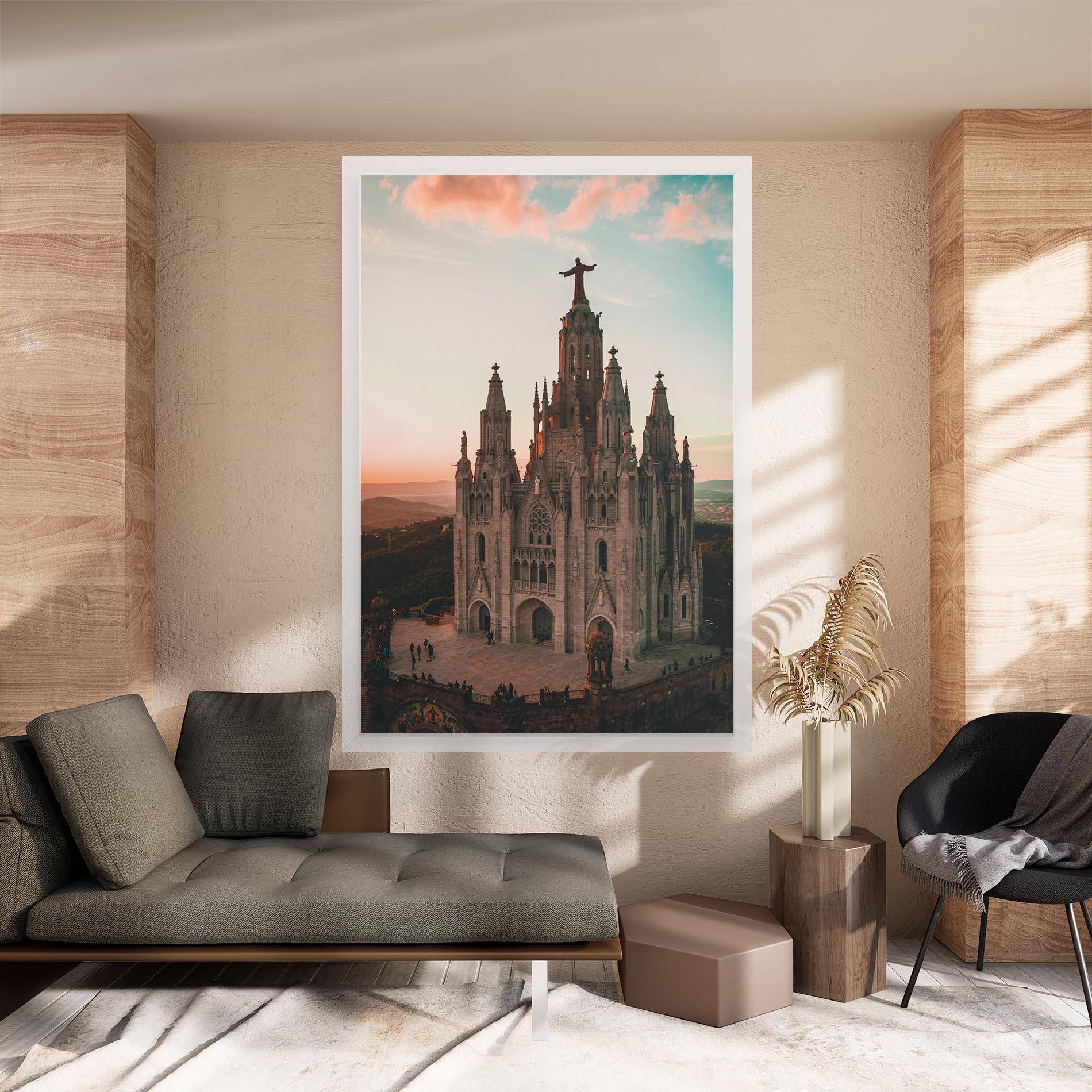 Obraz na Płótnie Tibidabo Barcelona mockup 8