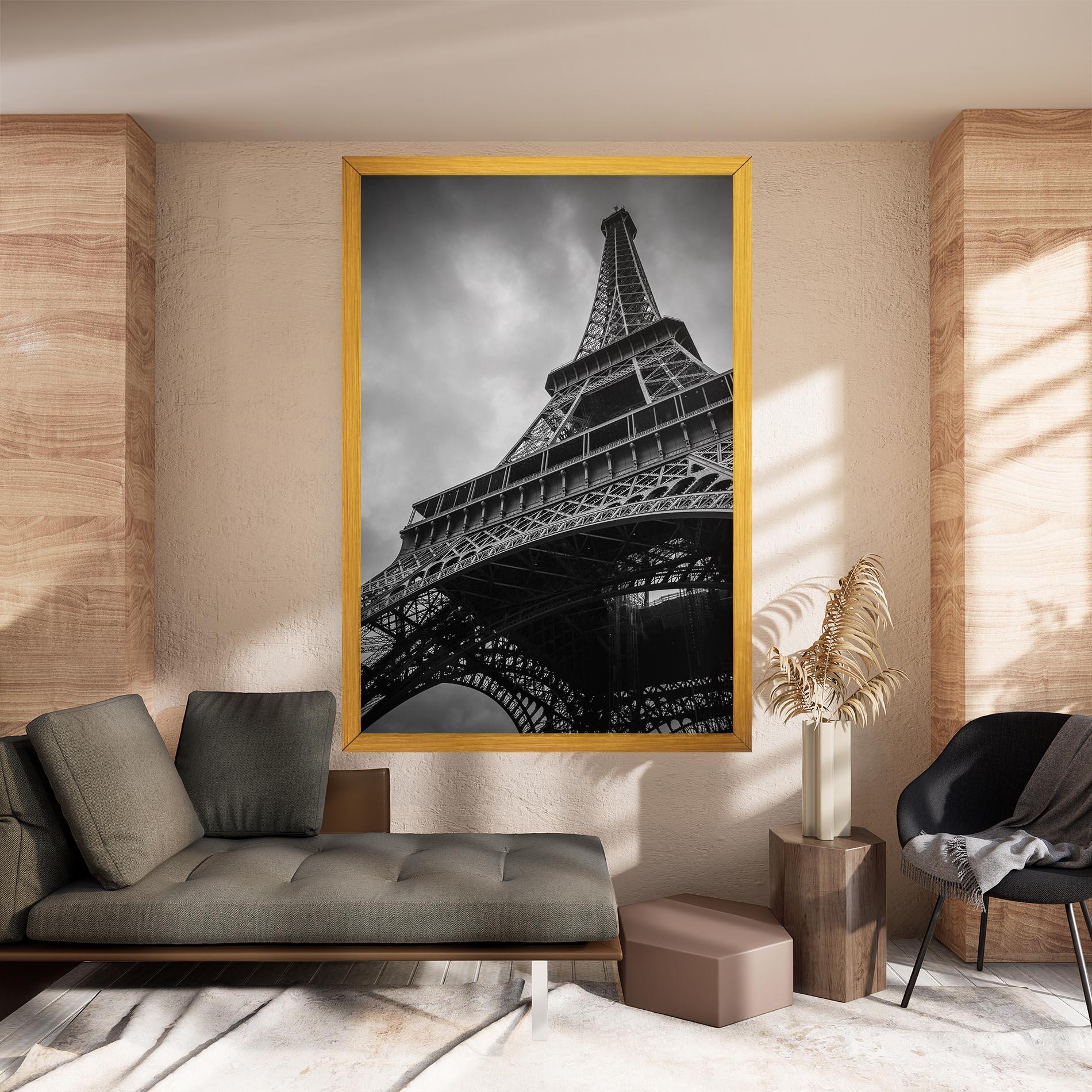 Obraz na Płótnie Eiffel Grey Tower mockup 8