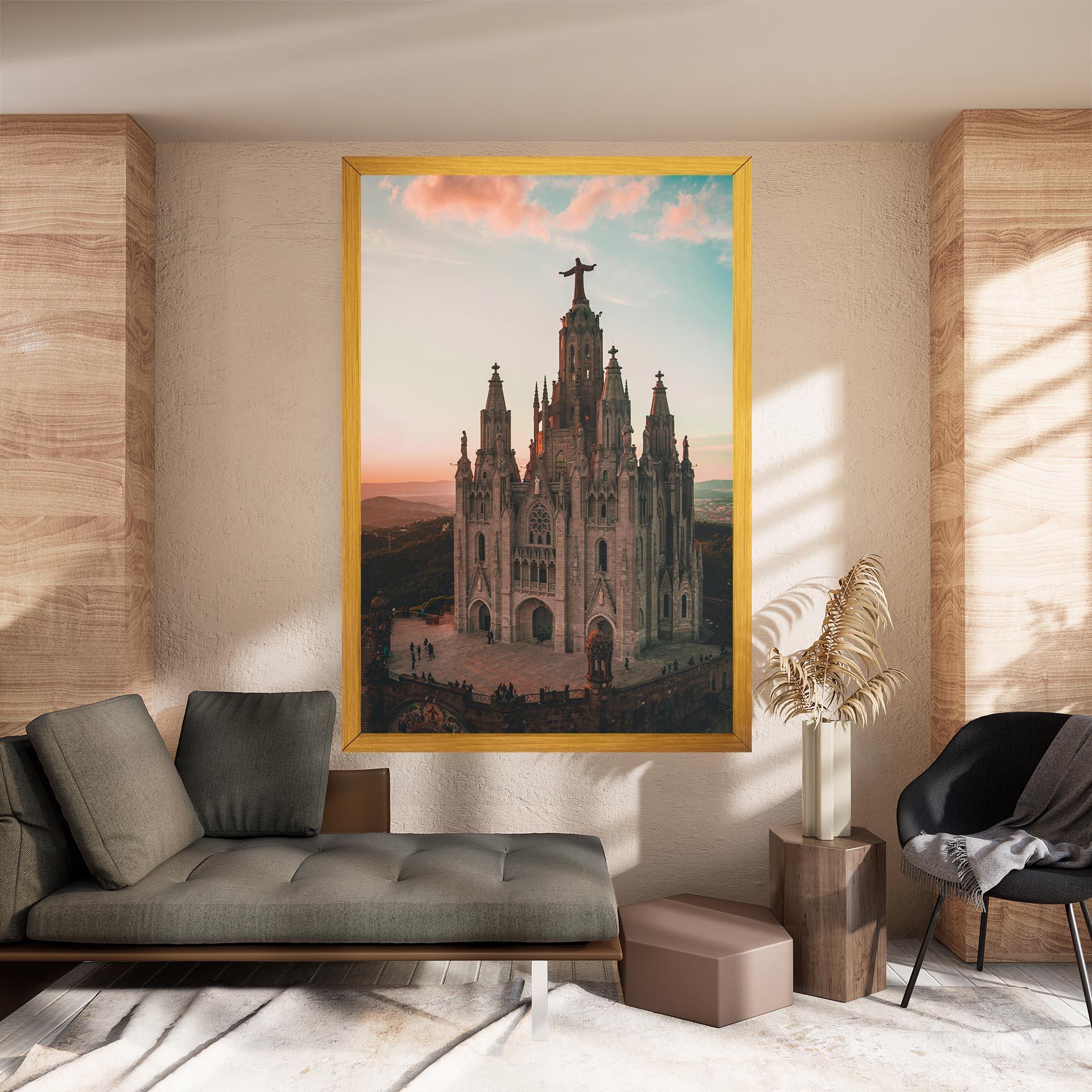 Obraz na Płótnie Tibidabo Barcelona mockup 8