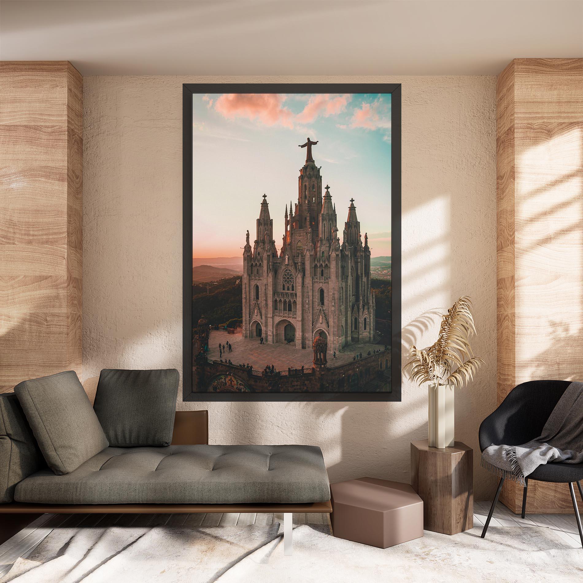 Obraz na Płótnie Tibidabo Barcelona mockup 8
