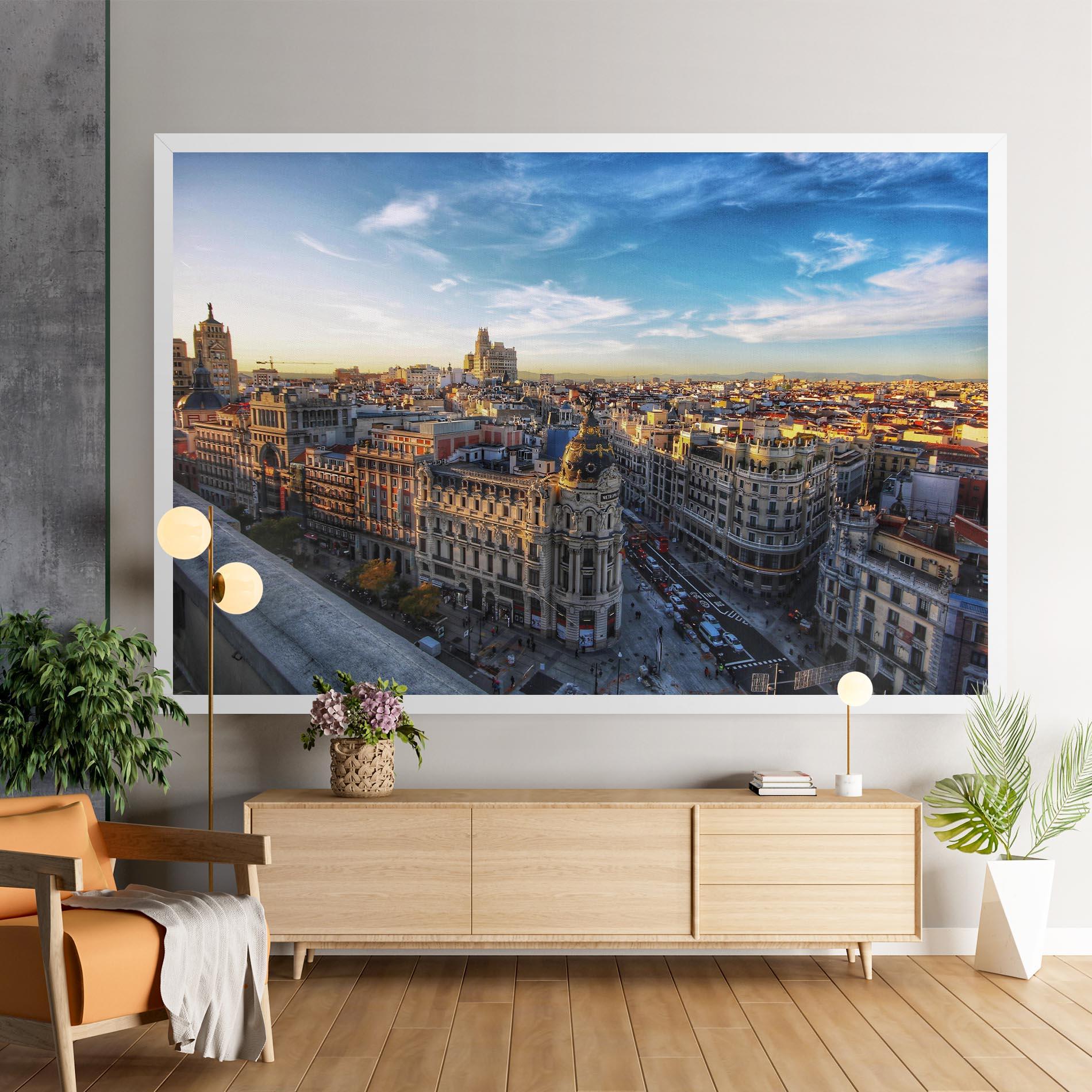 Obraz na Płótnie Madrid View mockup 9