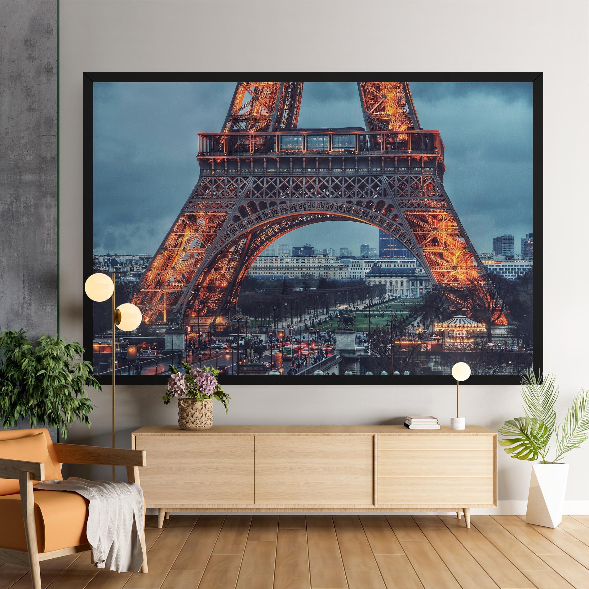 Obraz na Płótnie Eiffel Tower Lights mockup 9