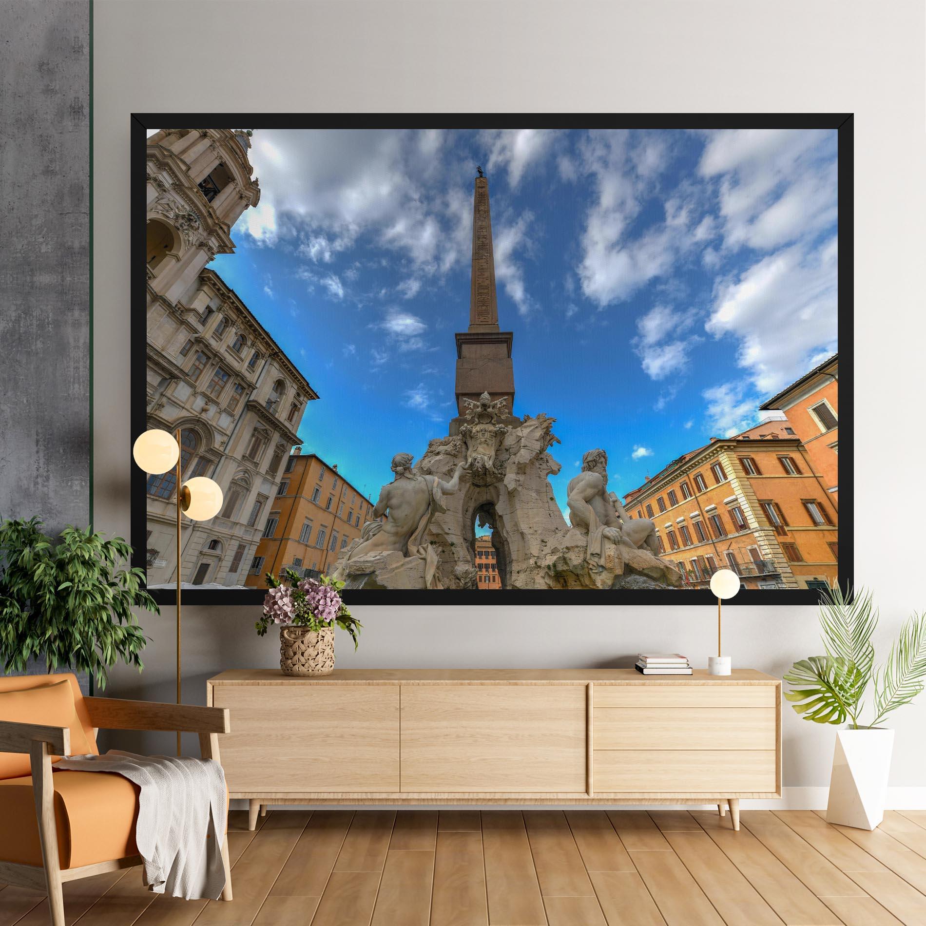Obraz na Płótnie Piazza Navona Italy mockup 9