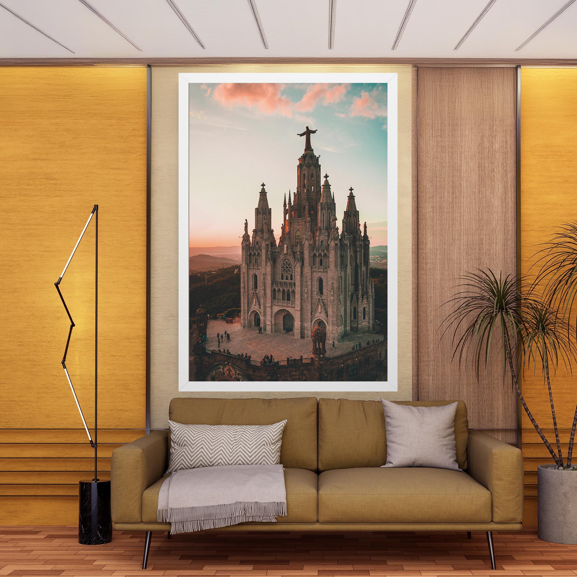 Obraz na Płótnie Tibidabo Barcelona mockup 9