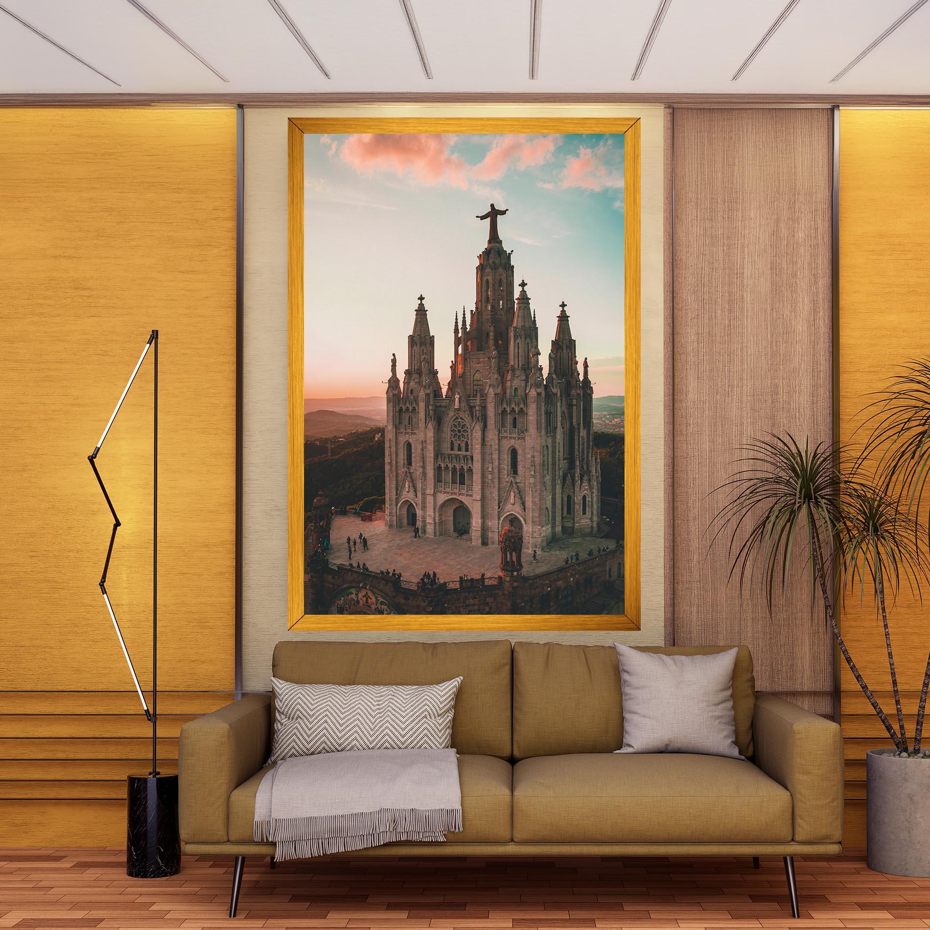 Obraz na Płótnie Tibidabo Barcelona mockup 9
