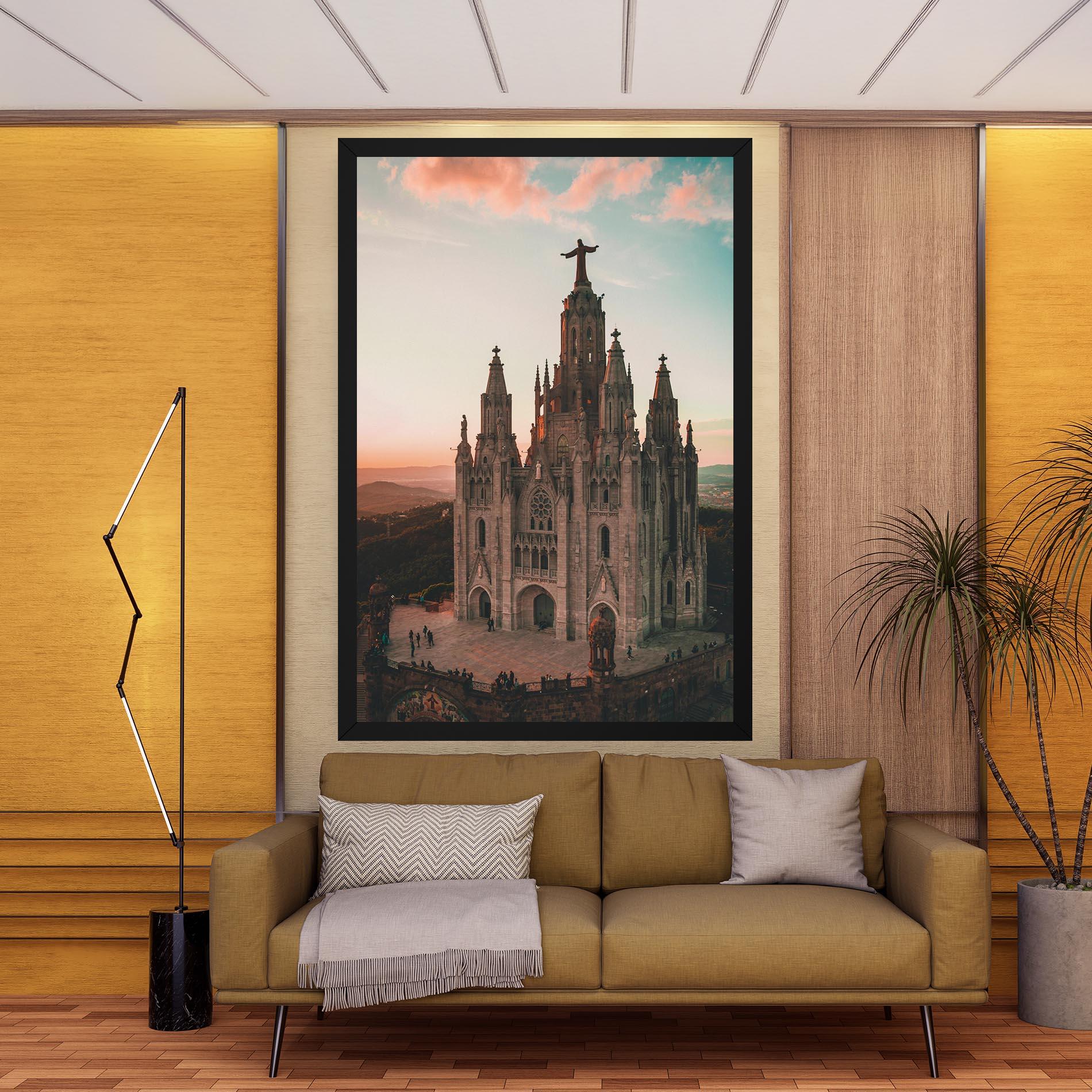Obraz na Płótnie Tibidabo Barcelona mockup 9