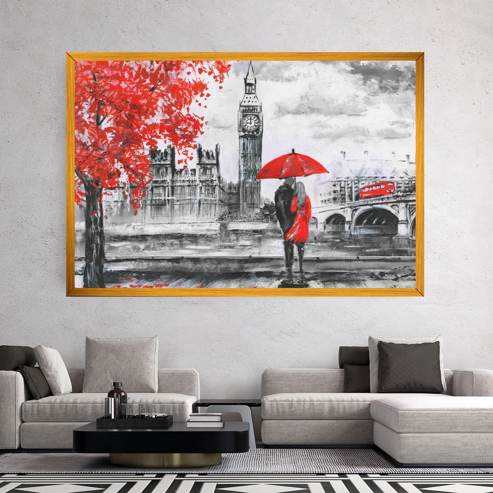 Obraz na Płótnie London Love mockup 2