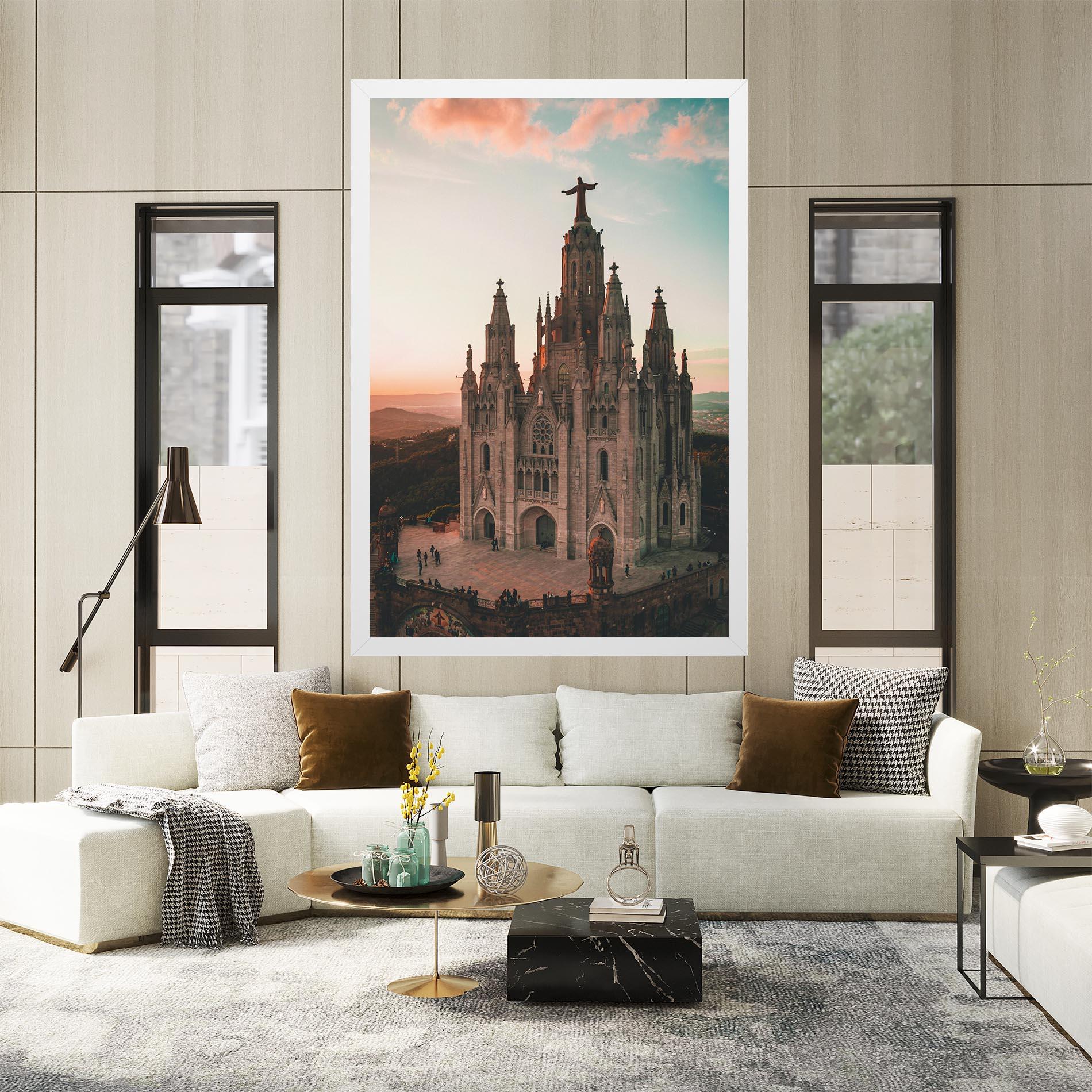 Obraz na Płótnie Tibidabo Barcelona mockup 2