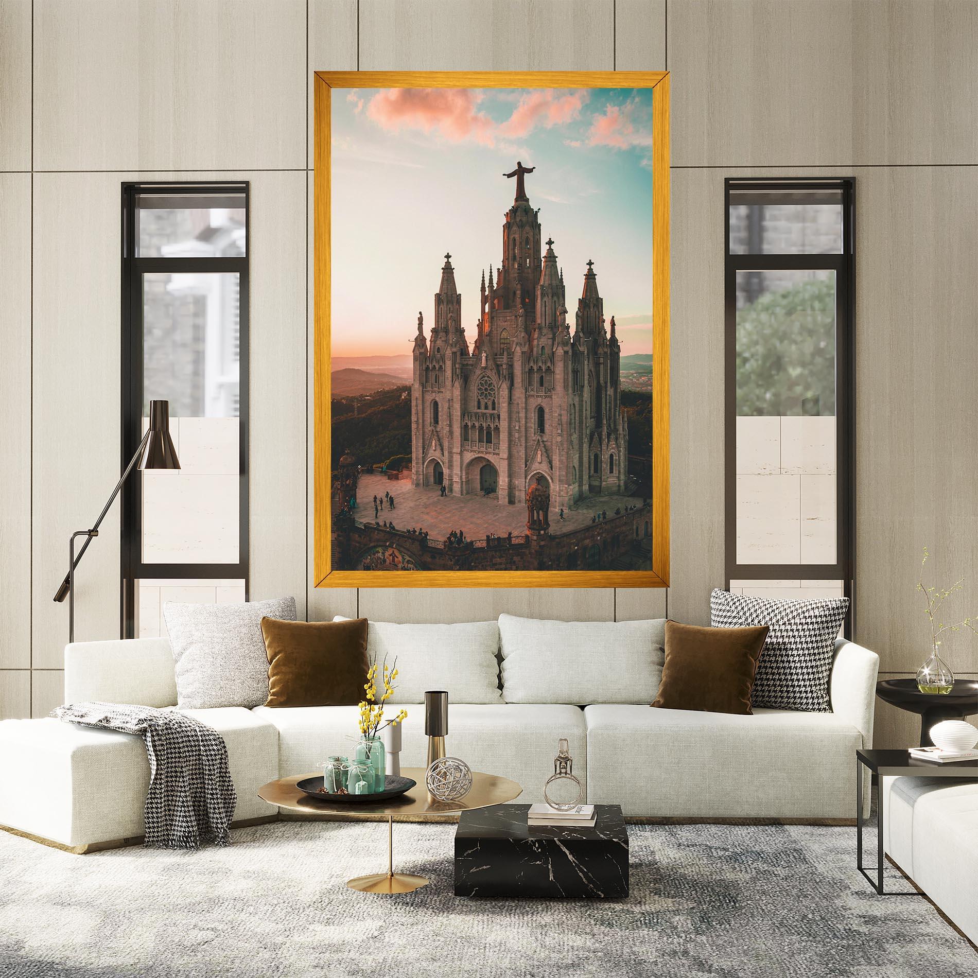 Obraz na Płótnie Tibidabo Barcelona mockup 2