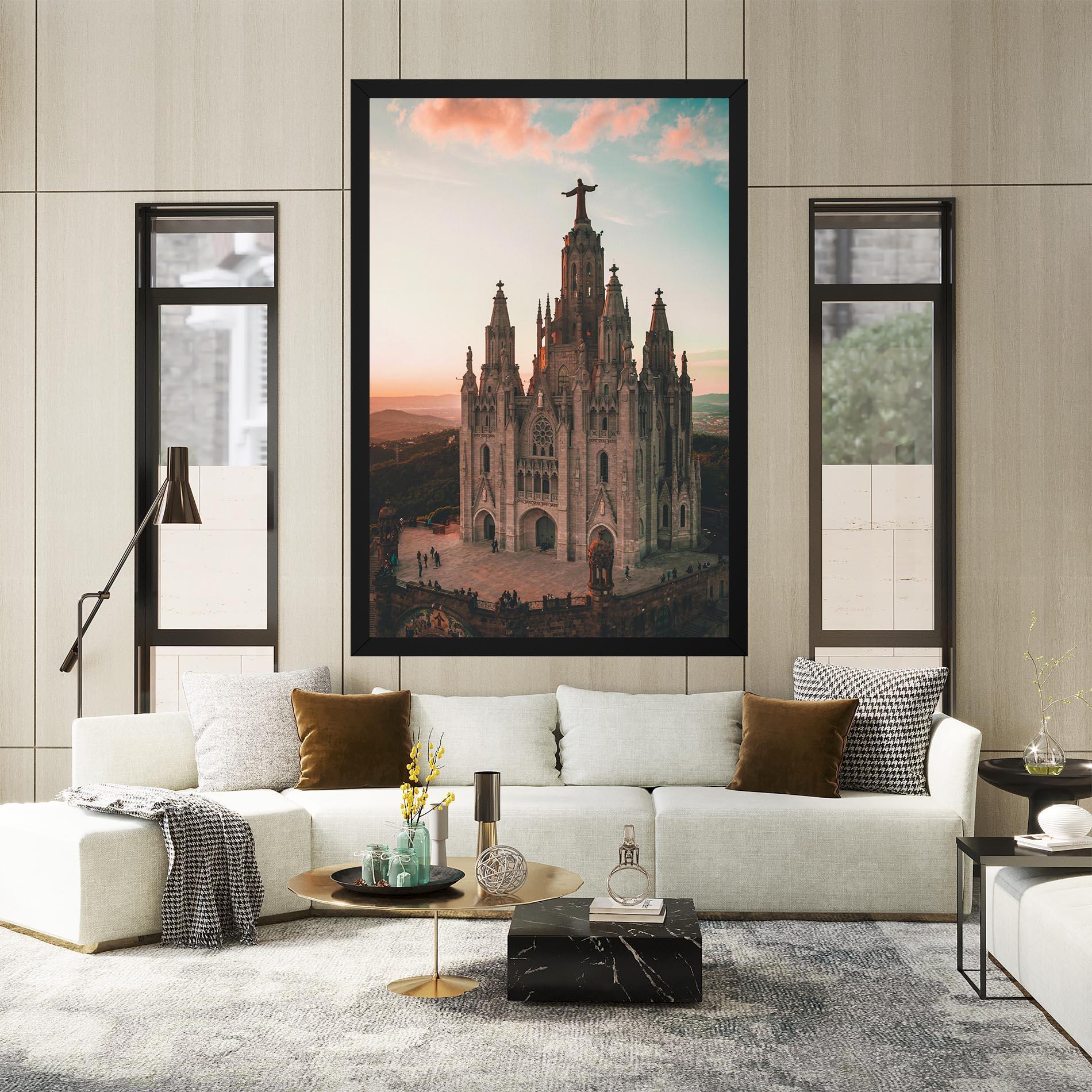 Obraz na Płótnie Tibidabo Barcelona mockup 2