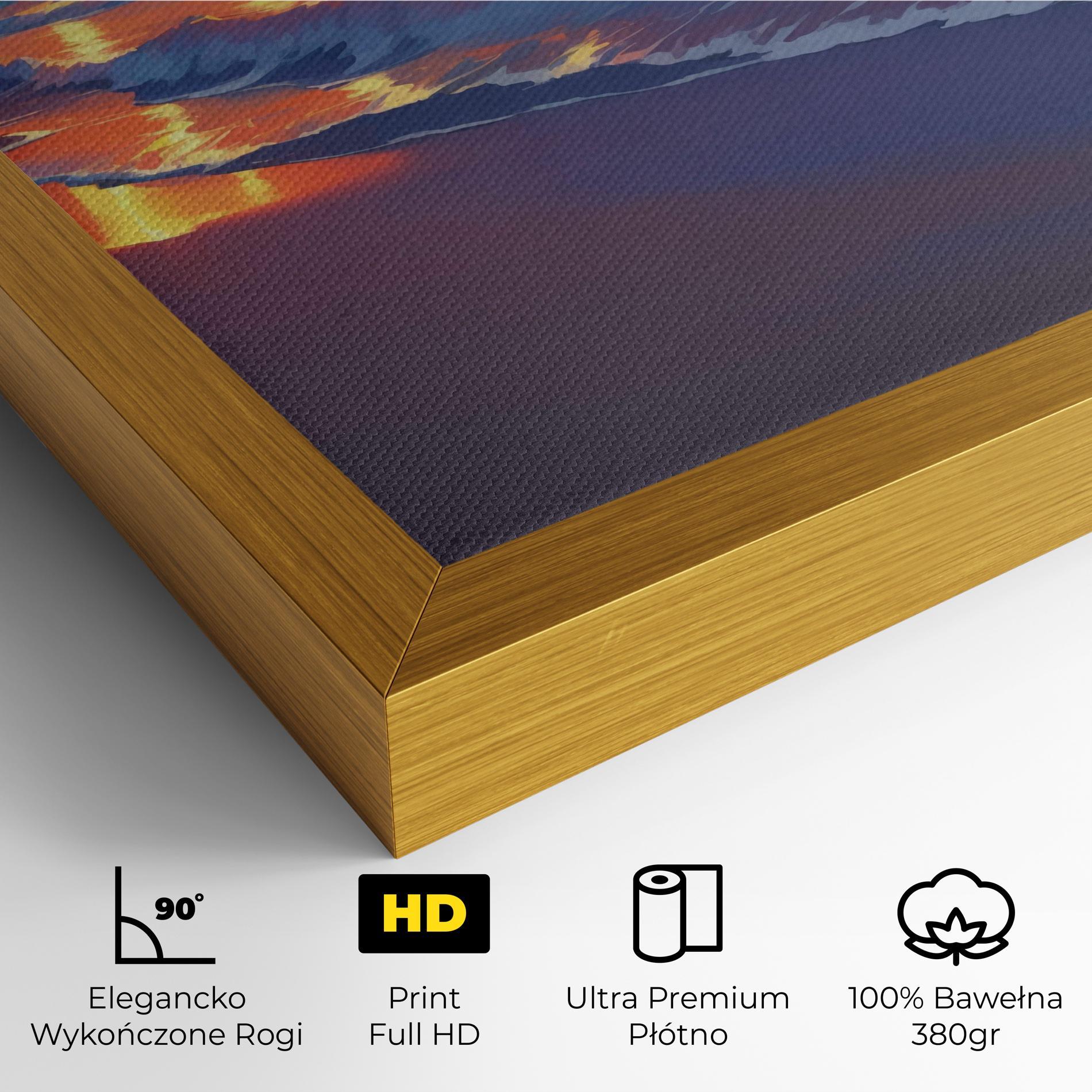 Obraz na Płótnie Dreamy Beach Sunset mockup 4