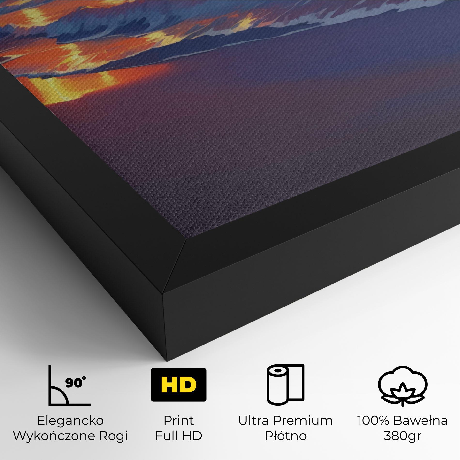 Obraz na Płótnie Dreamy Beach Sunset mockup 4