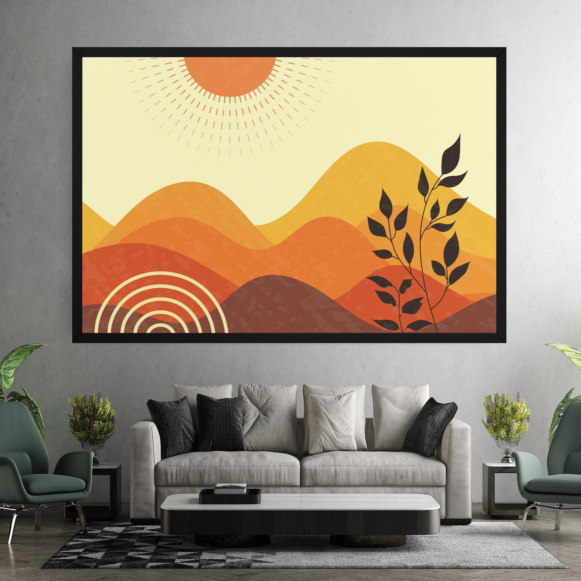 Obraz na Płótnie Minimalist Sunset Art mockup 7
