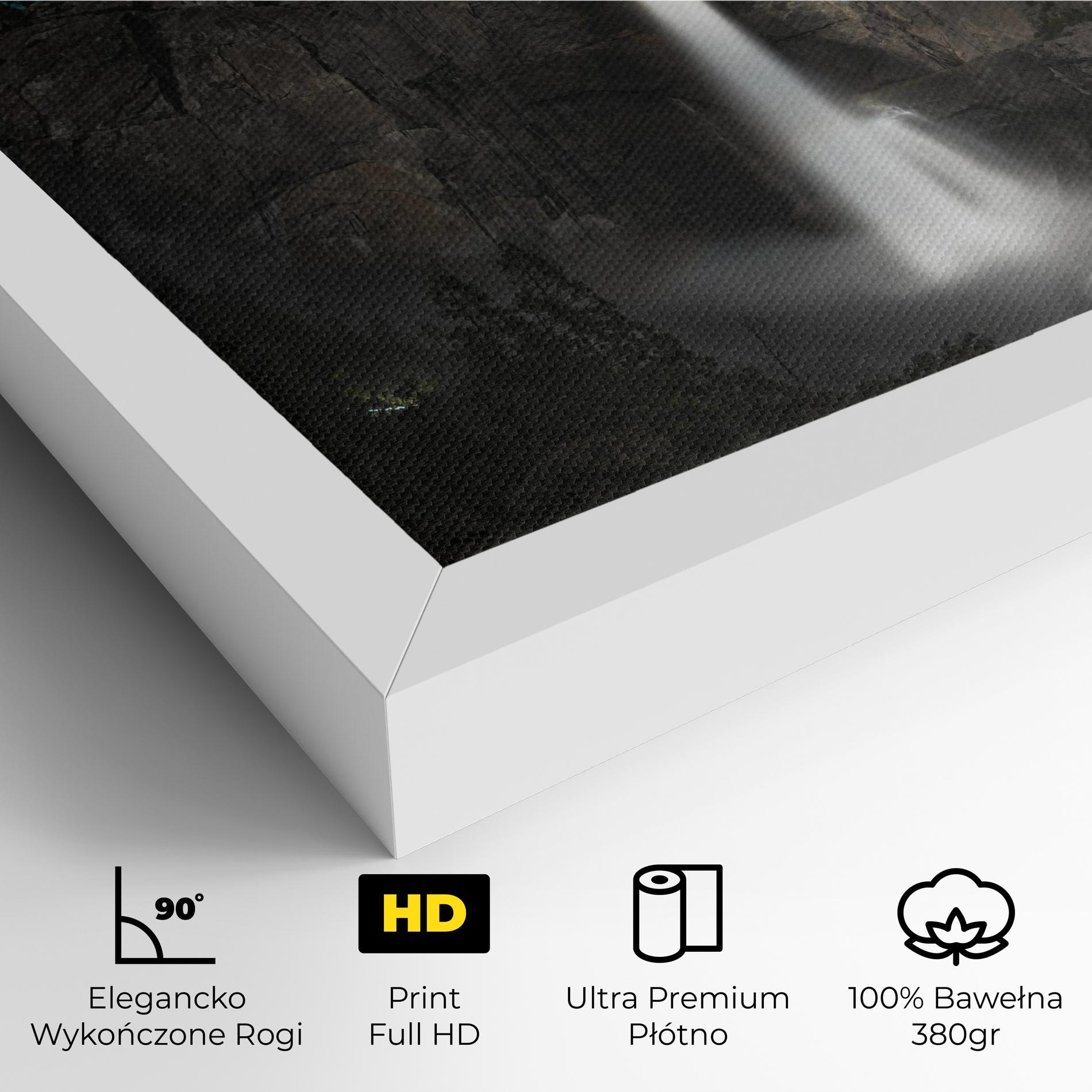 Obraz na Płótnie Dark Blue Sky Waterfall mockup 4