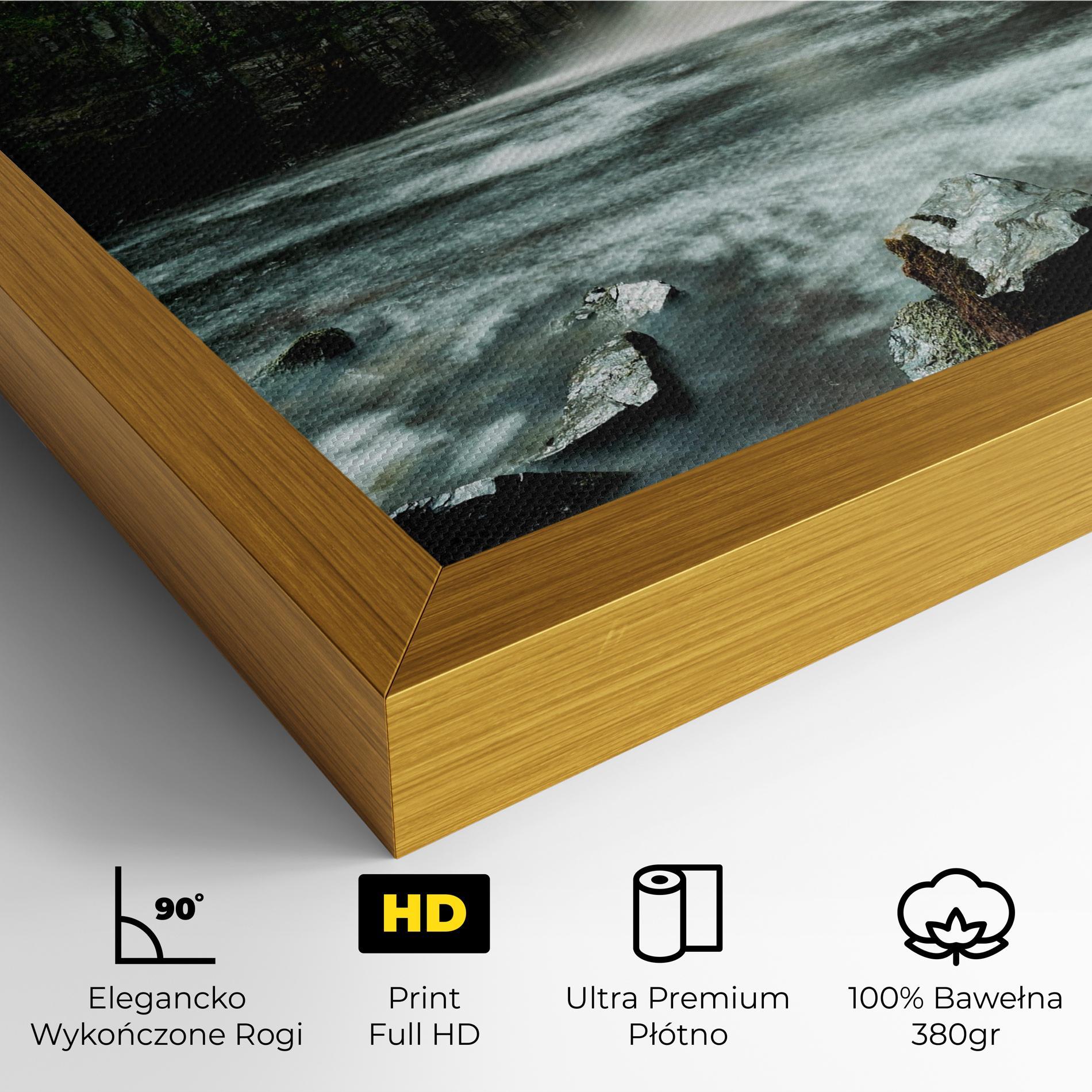 Obraz na Płótnie Beautiful Water Falling mockup 4