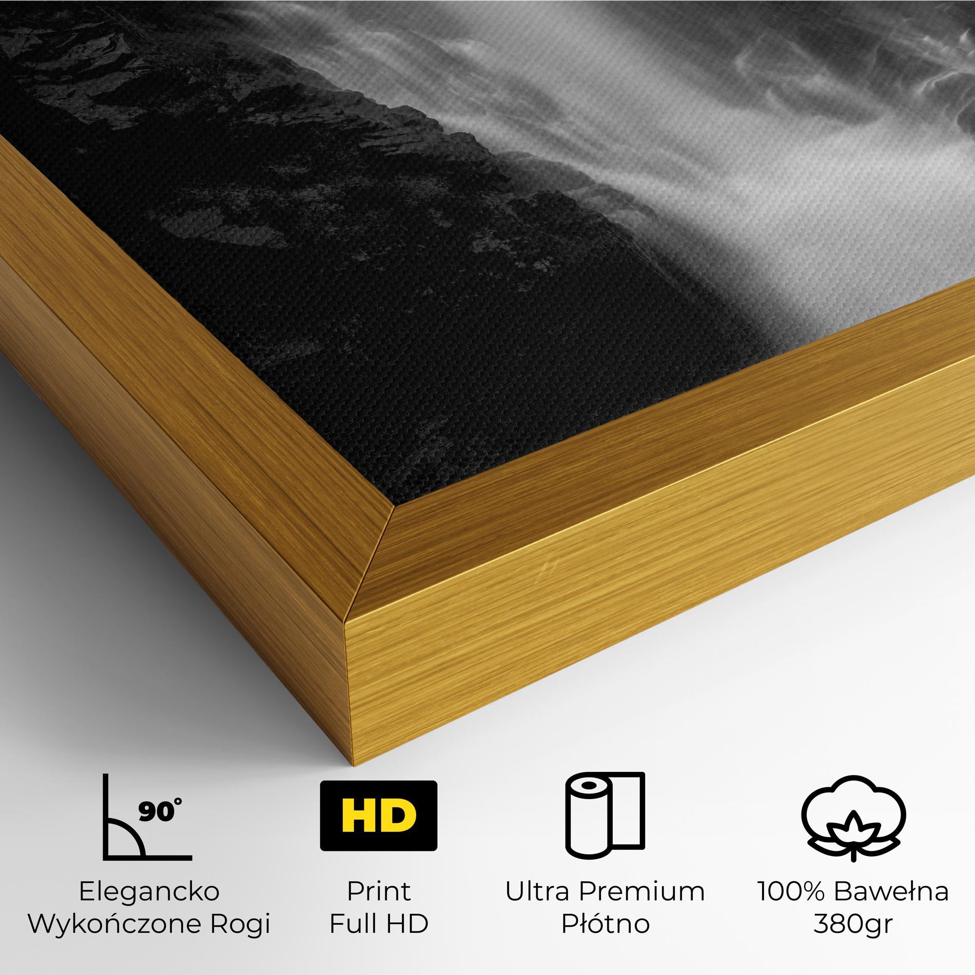 Obraz na Płótnie Black Rock Waterfall View mockup 4