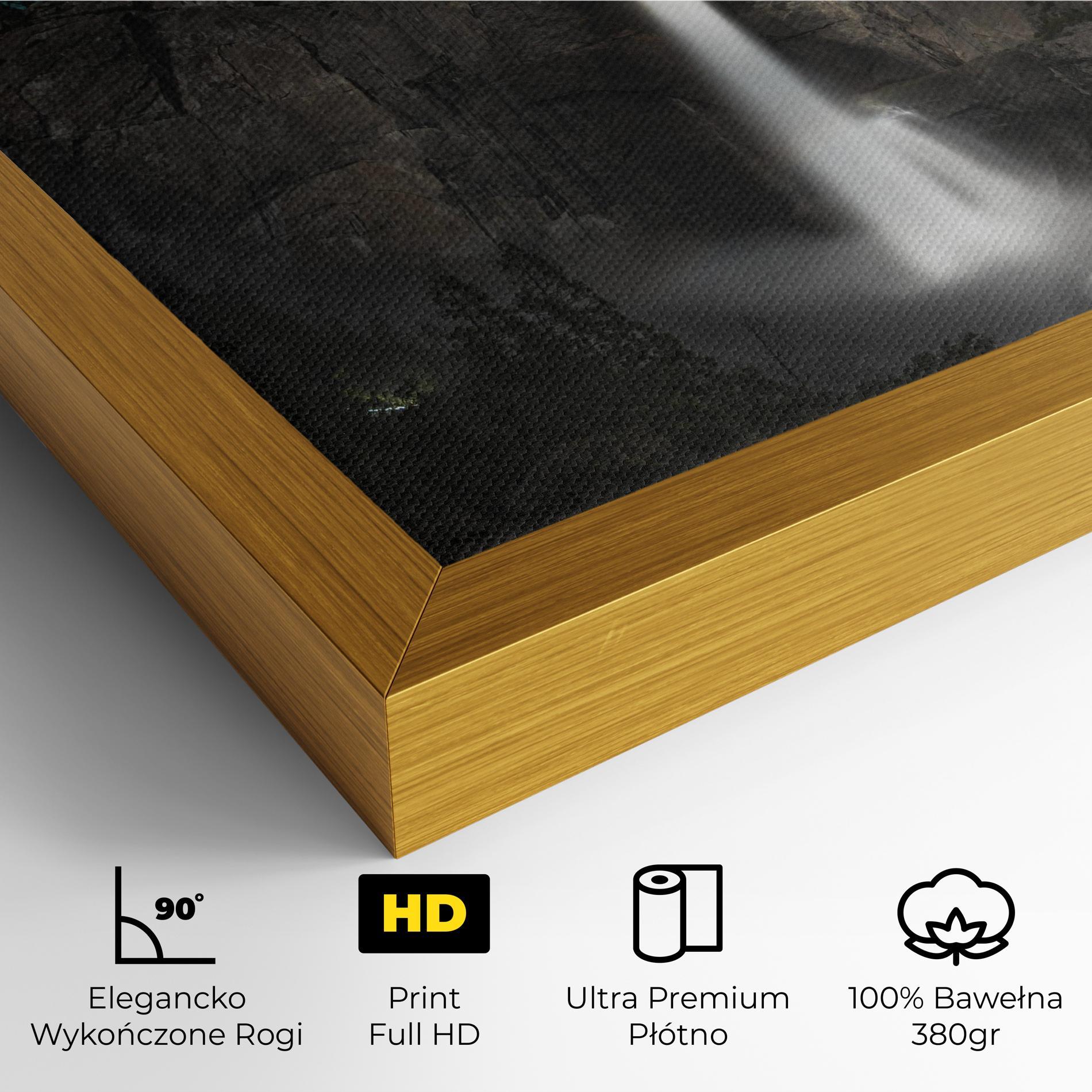 Obraz na Płótnie Dark Blue Sky Waterfall mockup 4