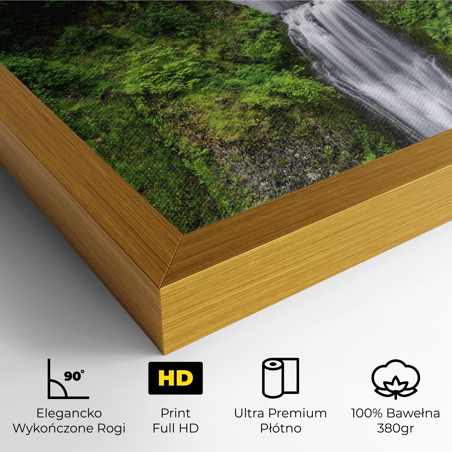 Obraz na Płótnie Green Leaves Bridge View mockup 4