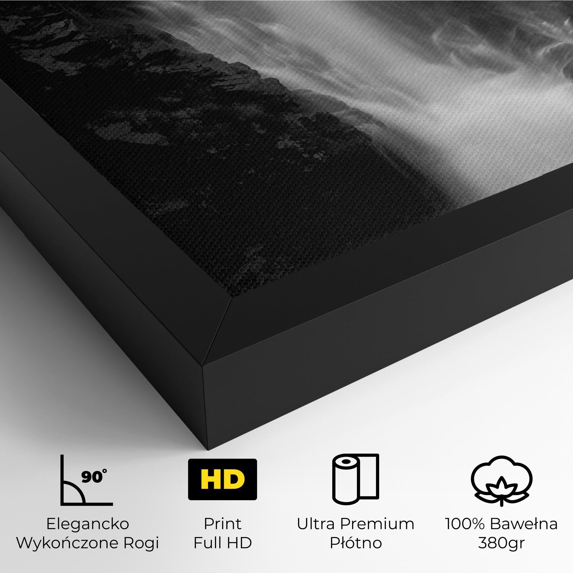 Obraz na Płótnie Black Rock Waterfall View mockup 4
