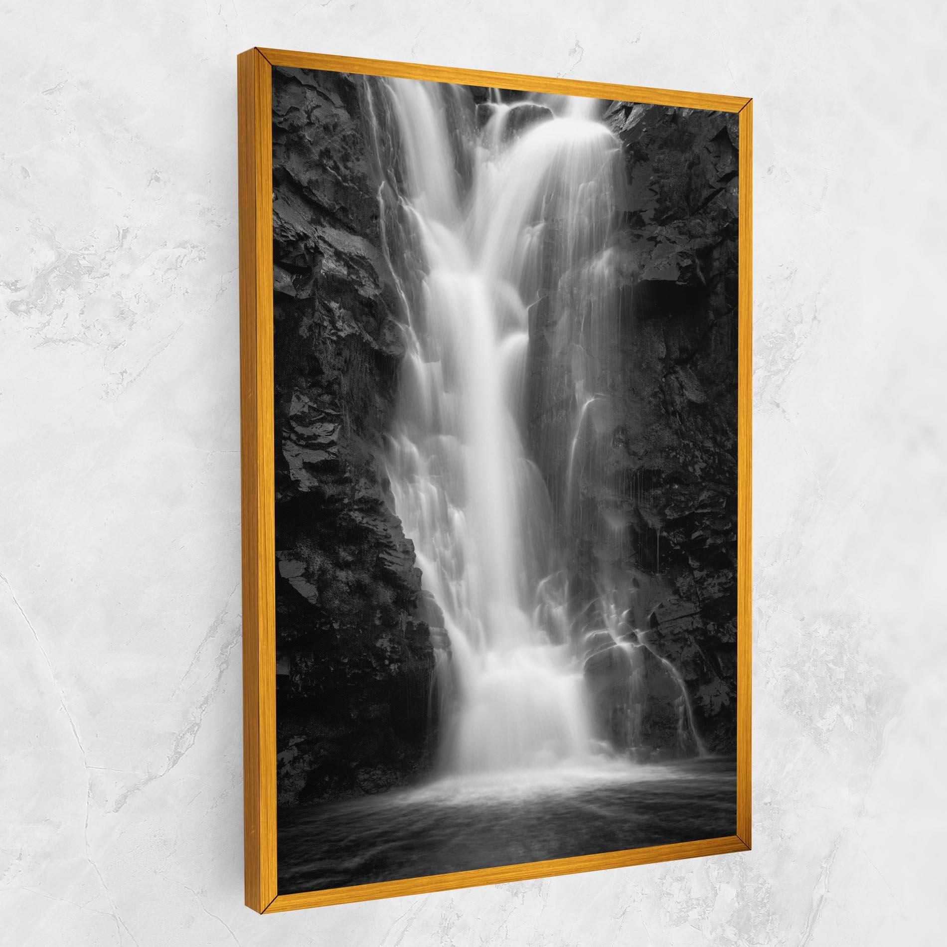 Obraz na Płótnie Black Rock Waterfall View mockup 1