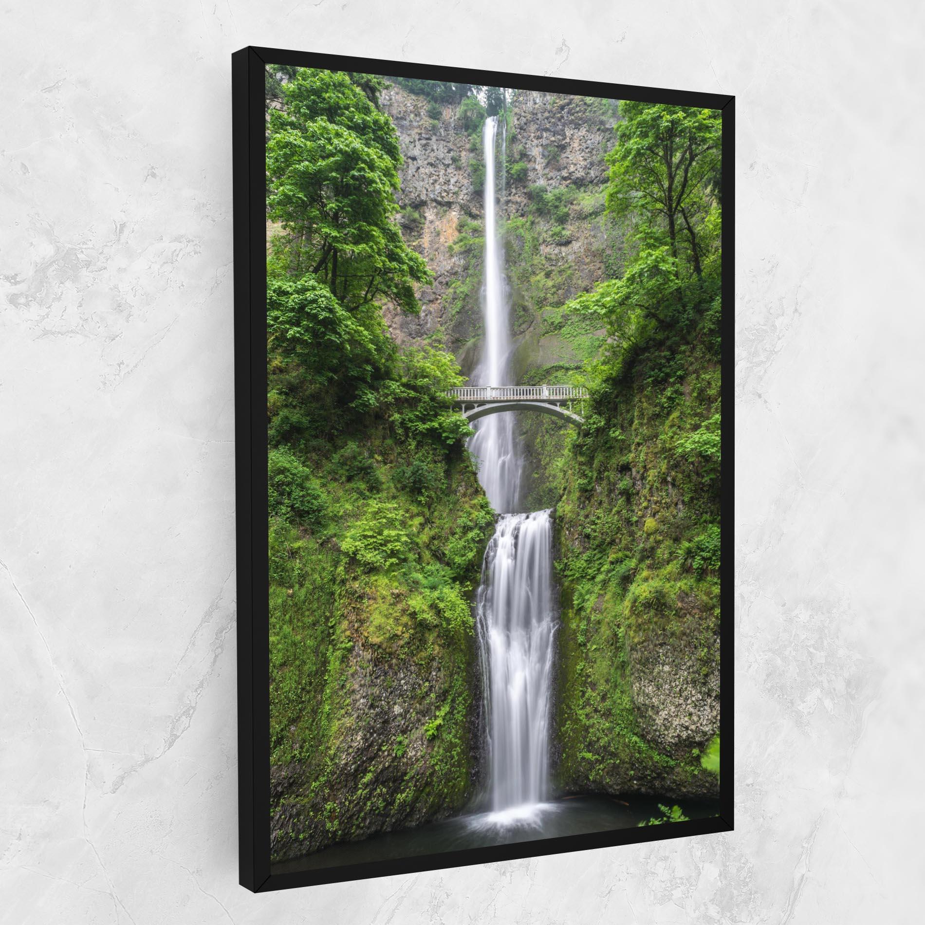 Obraz na Płótnie Green Leaves Bridge View mockup 1