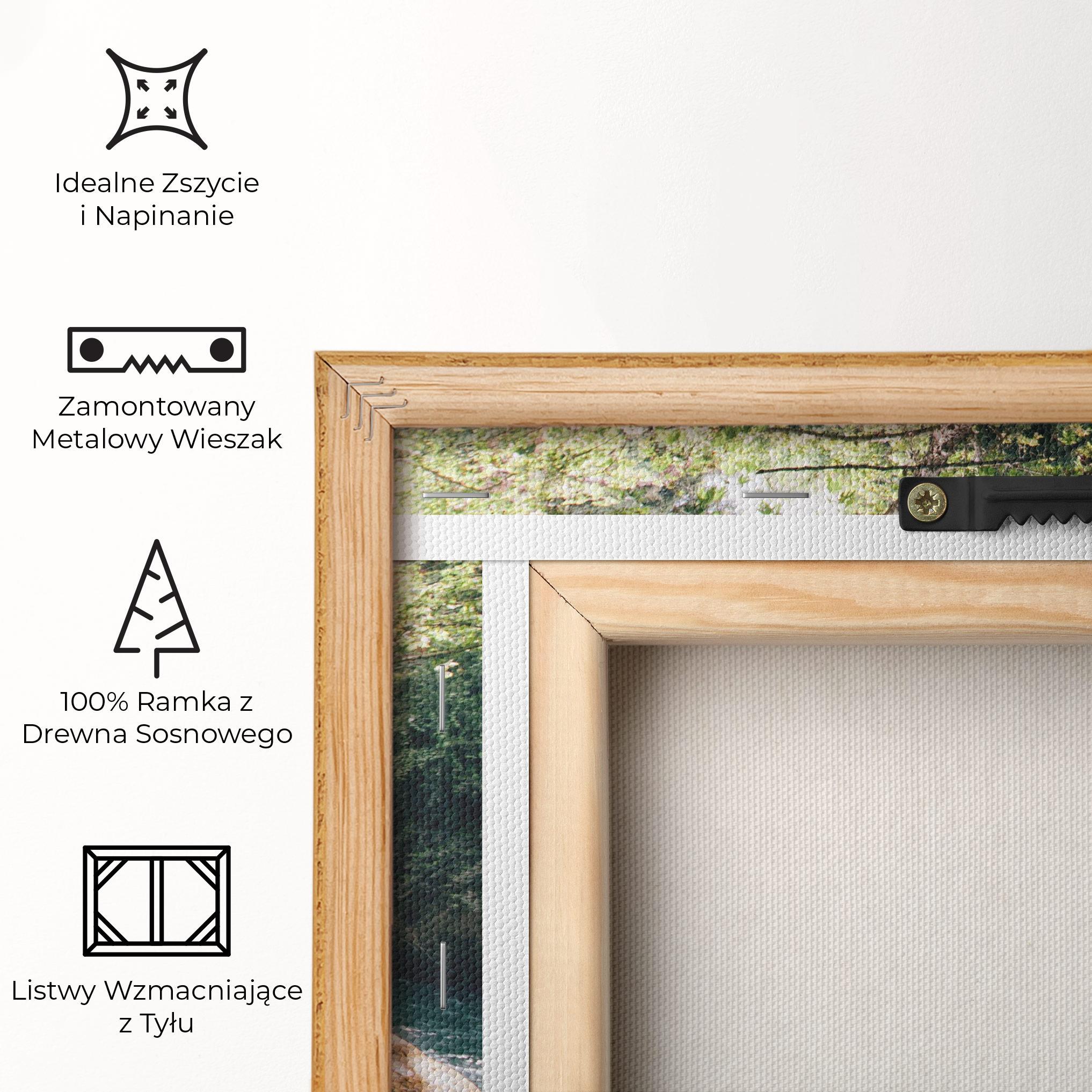 Obraz na Płótnie Beautiful Blue Waterfall mockup 5