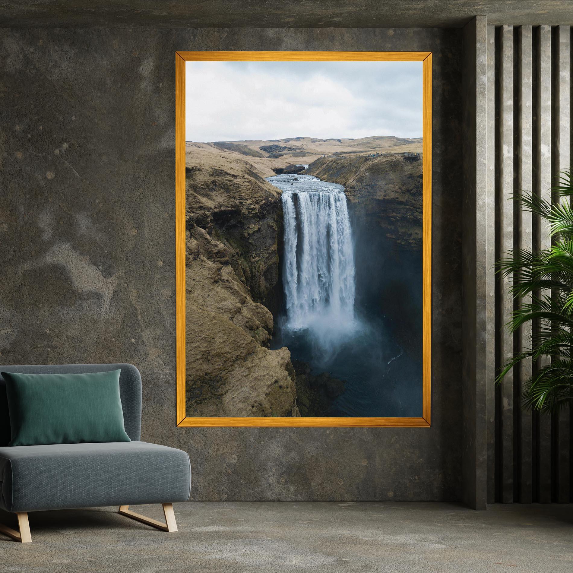 Obraz na Płótnie Desert Vibe Waterfall mockup 7