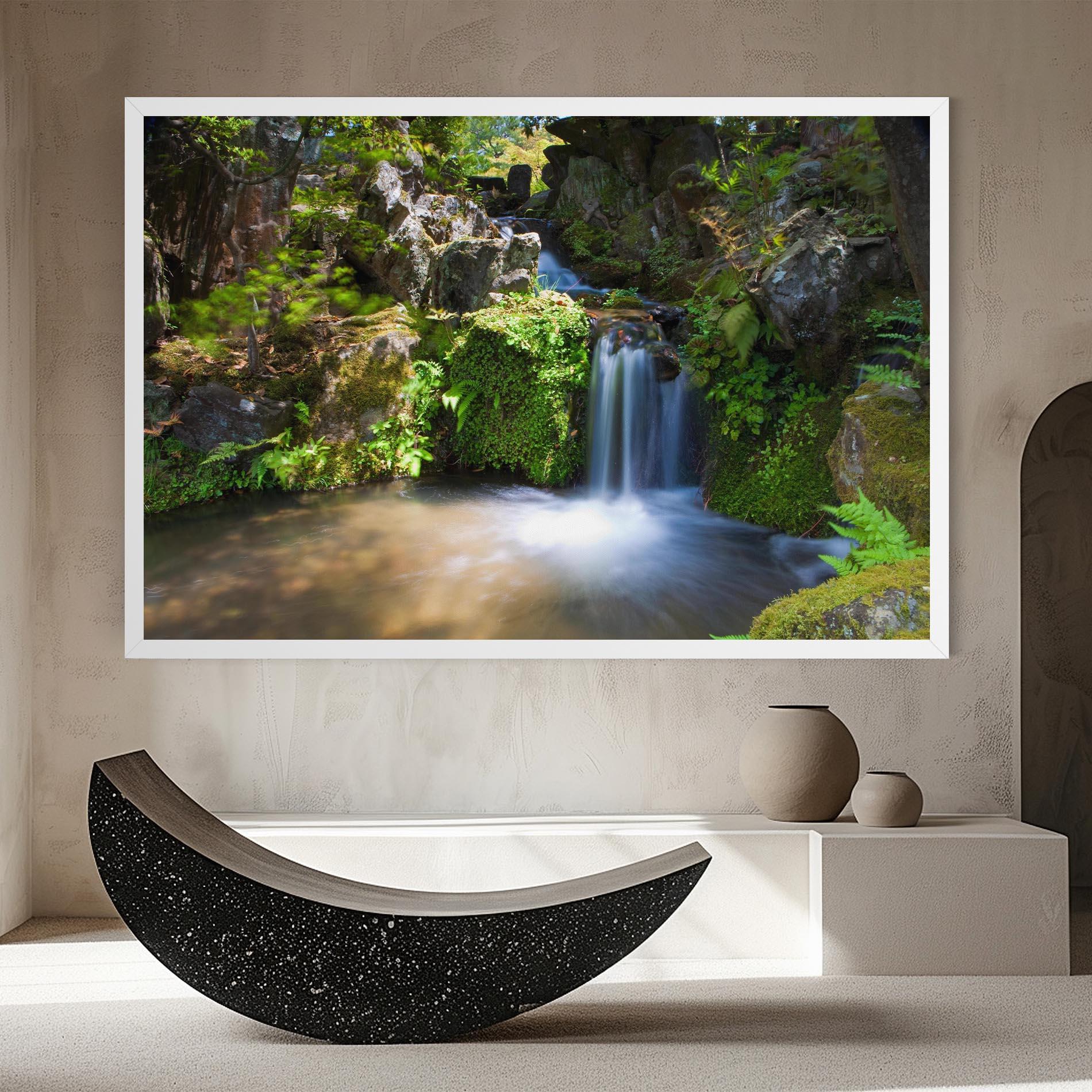 Obraz na Płótnie Jungle View Waterfall mockup 8