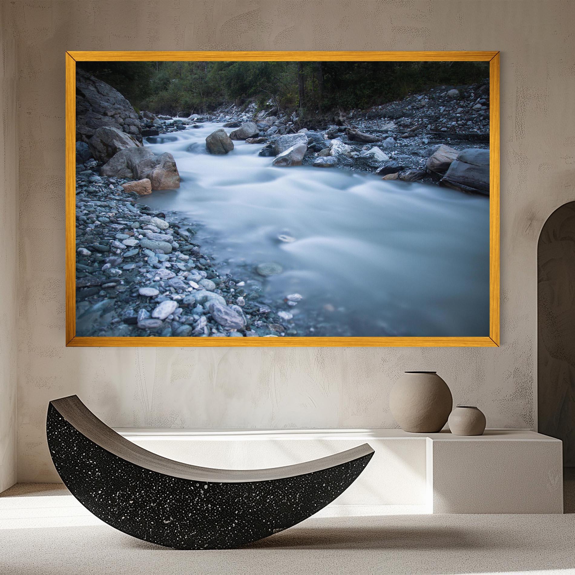 Obraz na Płótnie Grey Water Falling mockup 8